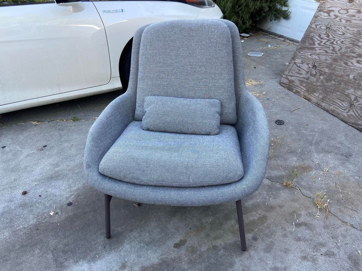 Blu Dot Lounge Field Chair in Gray Fabric - Thumbnail 8
