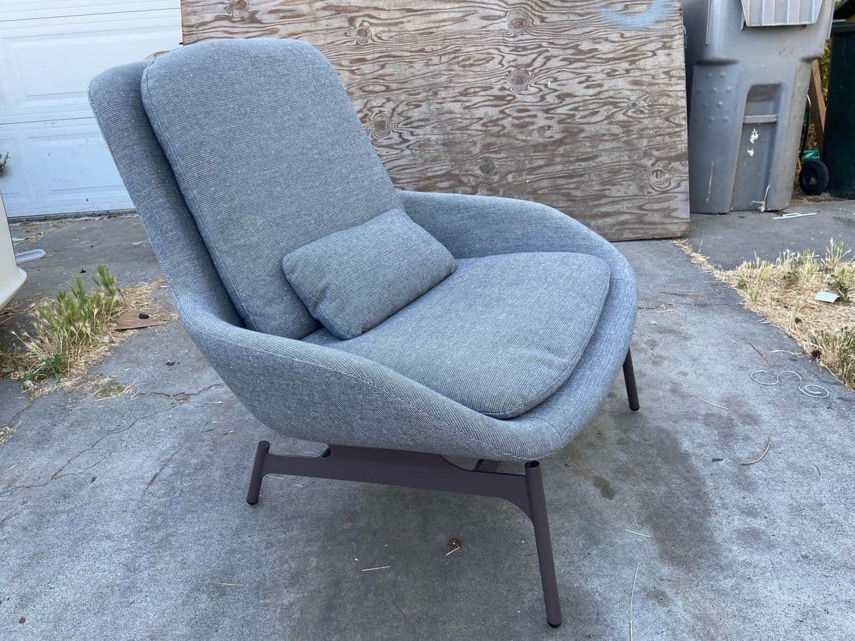 Blu Dot Lounge Field Chair in Gray Fabric - Thumbnail 10
