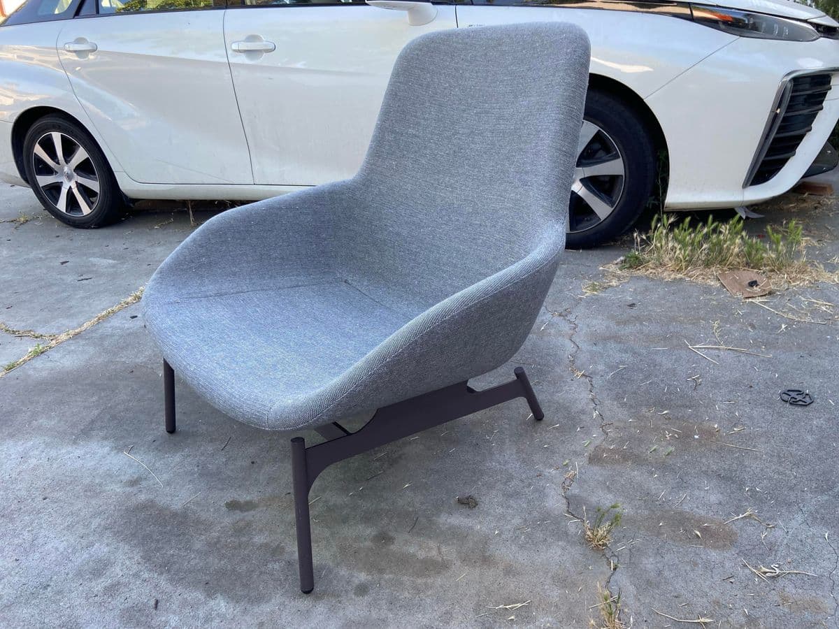 Blu Dot Lounge Field Chair in Gray Fabric - Thumbnail 7