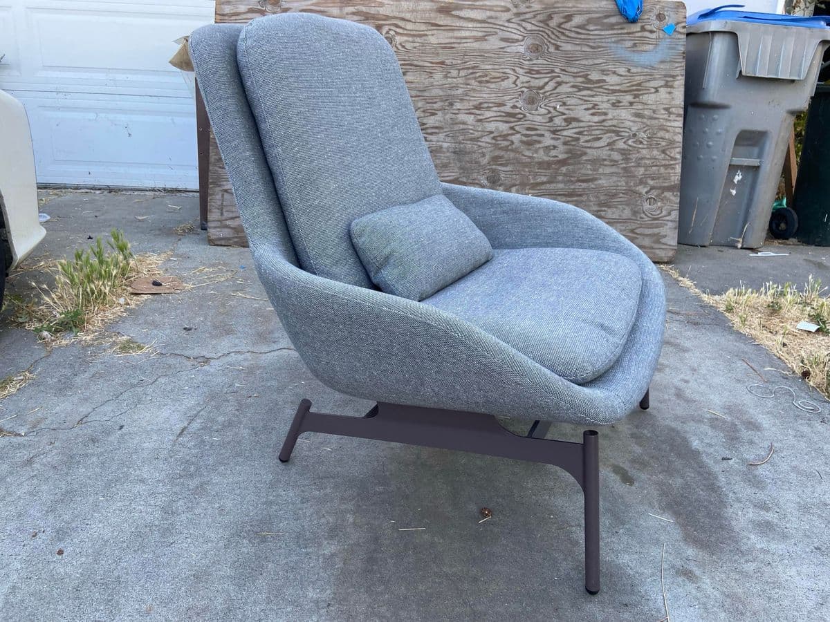 Blu Dot Lounge Field Chair in Gray Fabric - Thumbnail 11