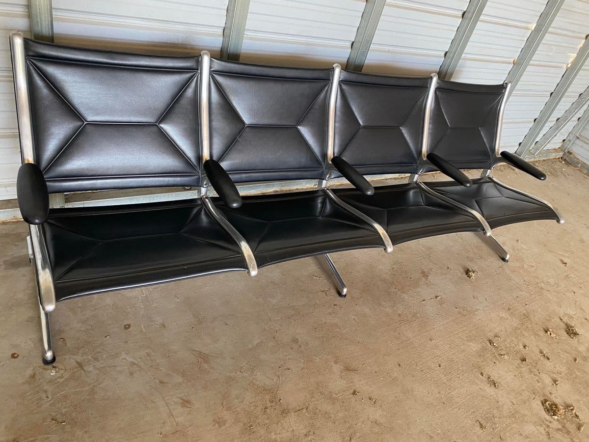 1980s Herman Miller Tandem Sling Airport Bench - Thumbnail 4