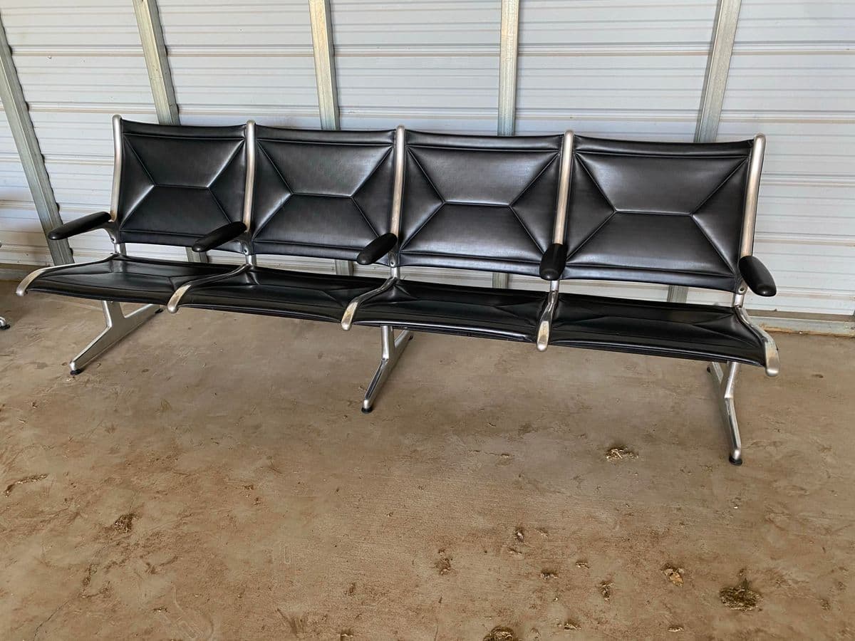 1980s Herman Miller Tandem Sling Airport Bench - Thumbnail 6