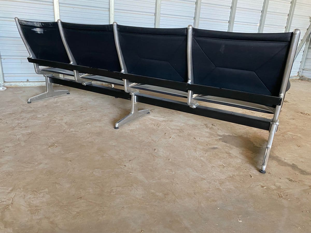 1980s Herman Miller Tandem Sling Airport Bench - Thumbnail 8