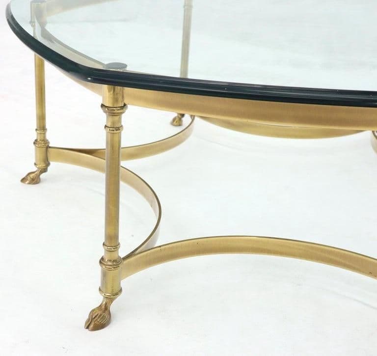 1960s Vintage Mid Century Modern Labarge Style Brass Coffee Table Hollywood Regency - Thumbnail 8