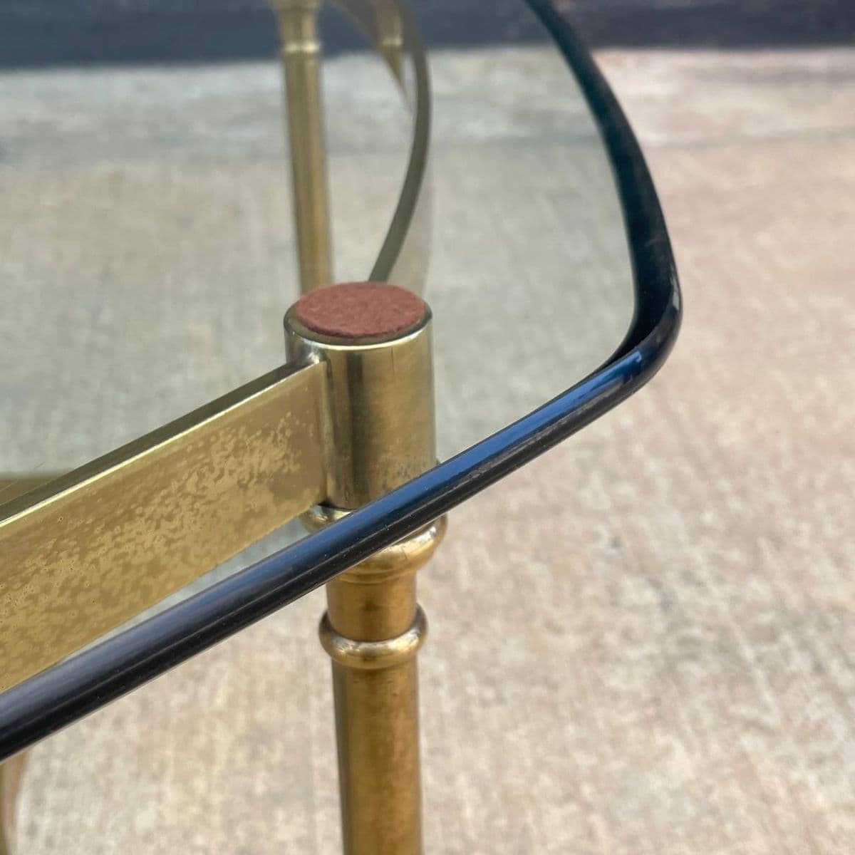 1960s Vintage Mid Century Modern Labarge Style Brass Coffee Table Hollywood Regency - Thumbnail 6