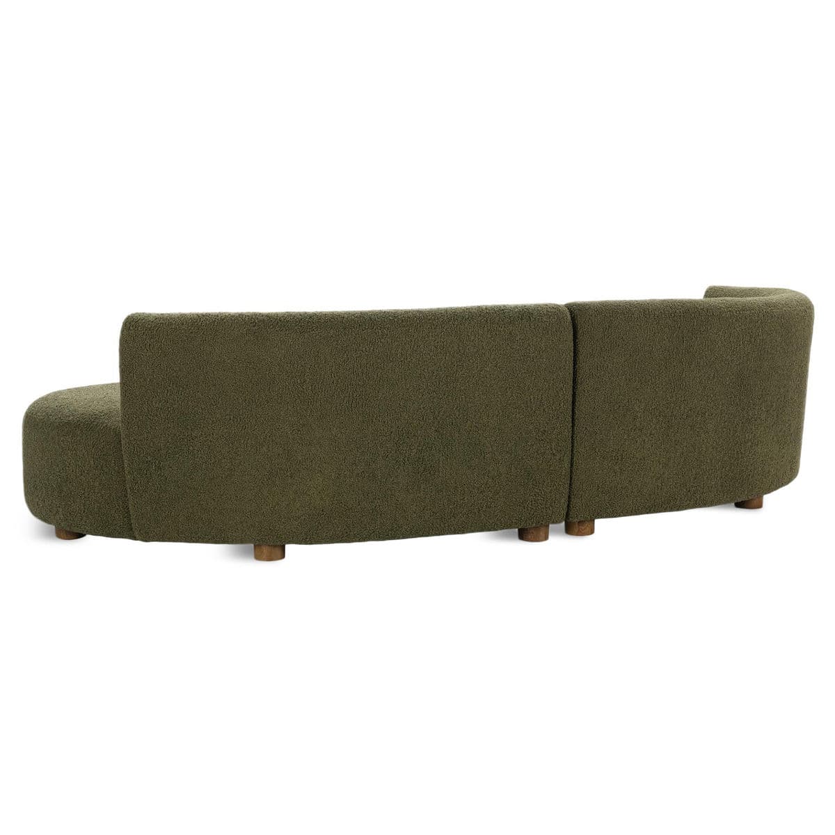 Olive Mod Crescent Sectional - Thumbnail 6