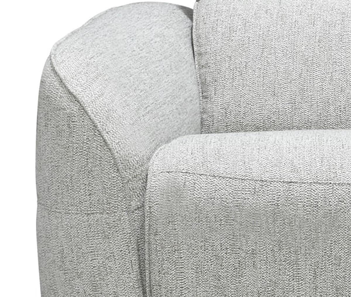 Hanna Modern Light Grey Recliner - Thumbnail 3