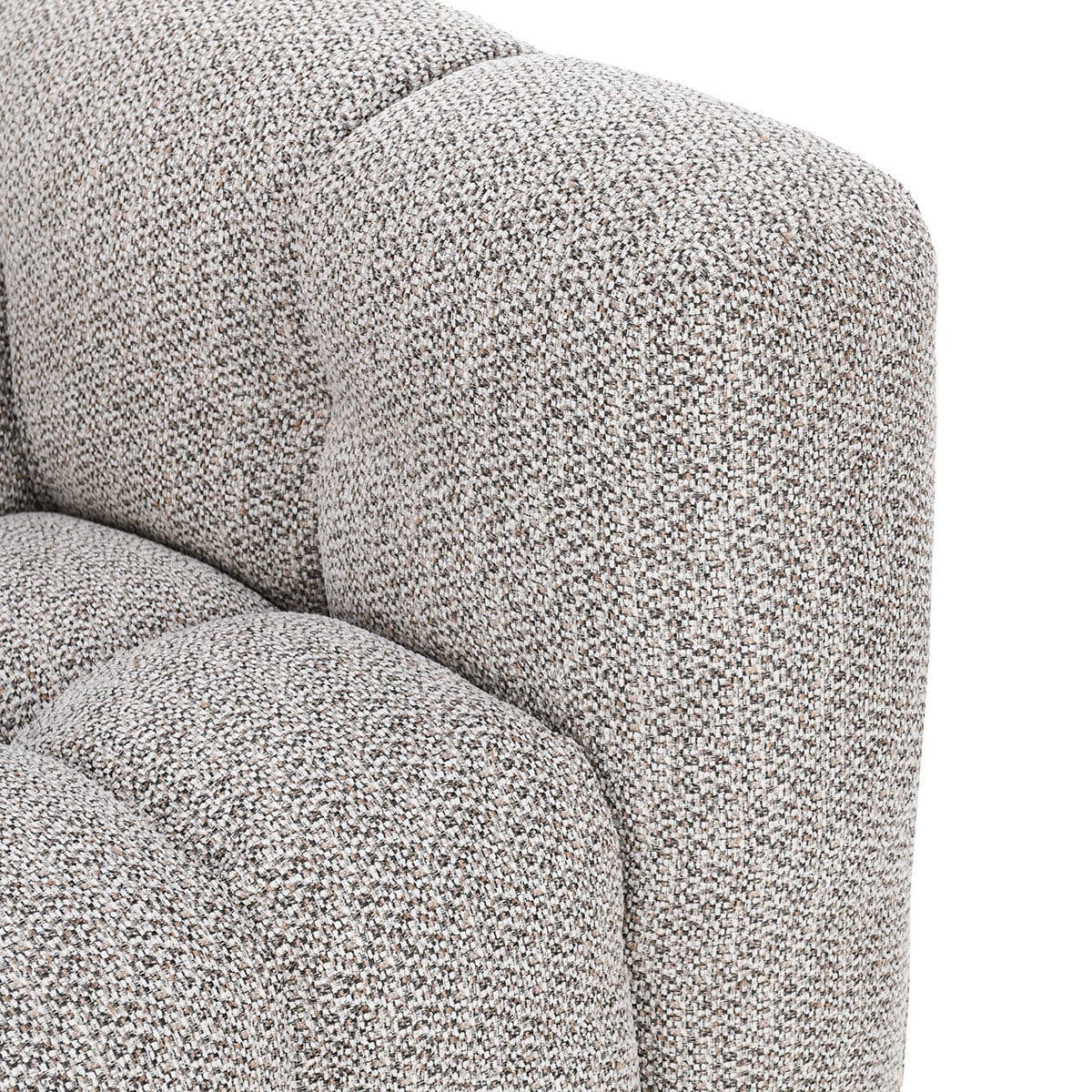 Heather Grey Tufted Sectional - Thumbnail 7