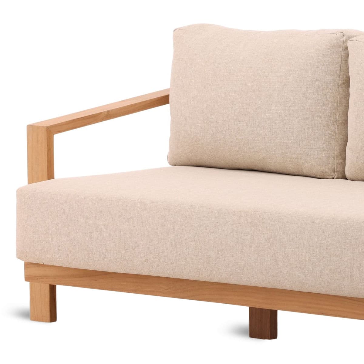 Solana Teak Outdoor Sofa - Thumbnail 7