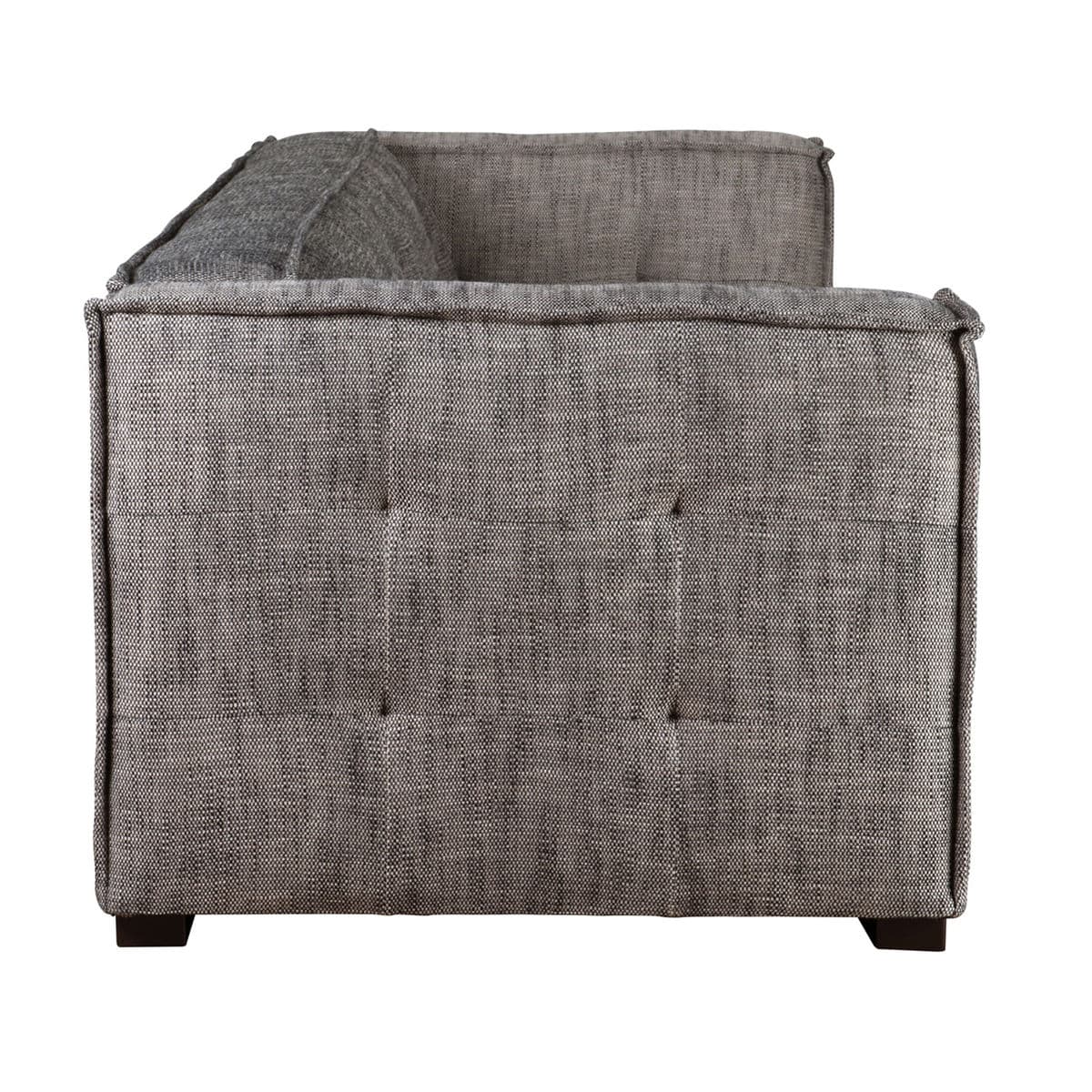 Luka Grey Squared Tuft Sofa - Thumbnail 4