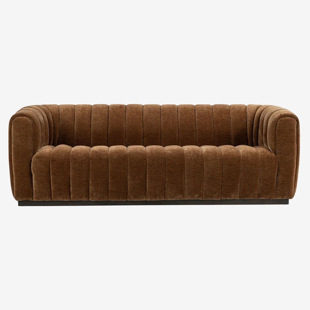Copper Velvet Tufted Sofa