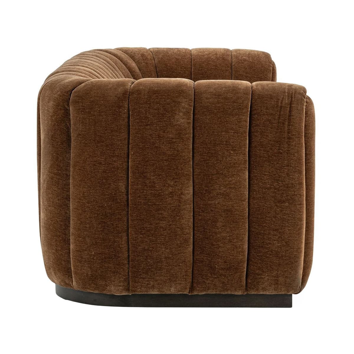 Copper Velvet Tufted Sofa - Thumbnail 4