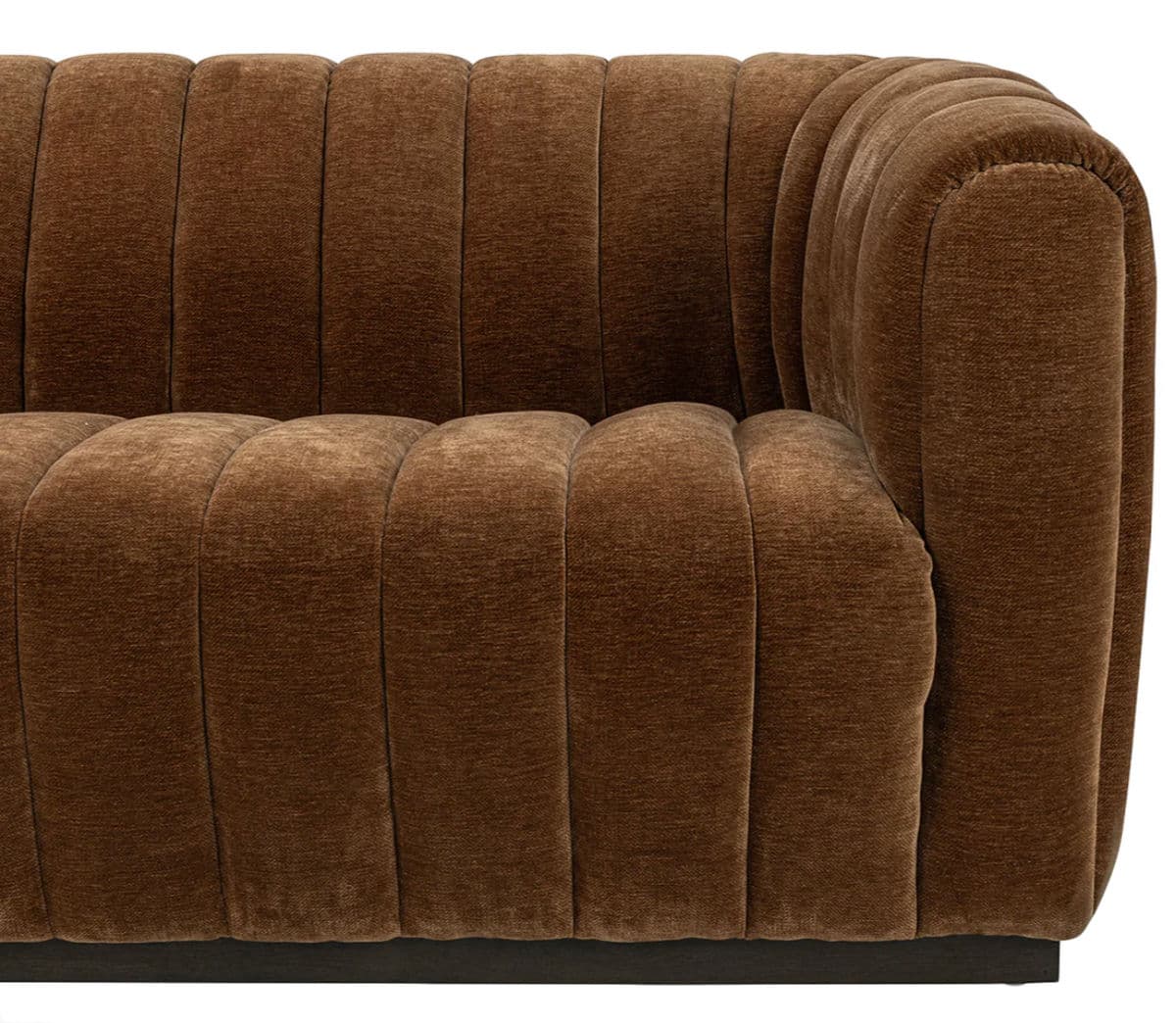 Copper Velvet Tufted Sofa - Thumbnail 8