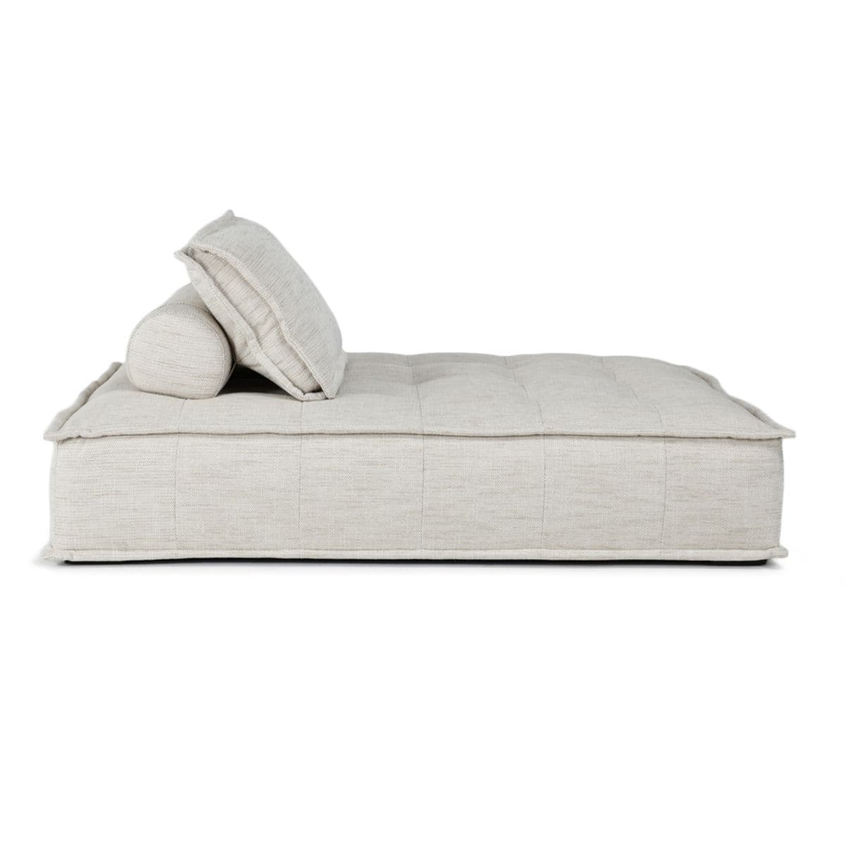 Low Krissa Ivory Chaise Sofa - Thumbnail 4