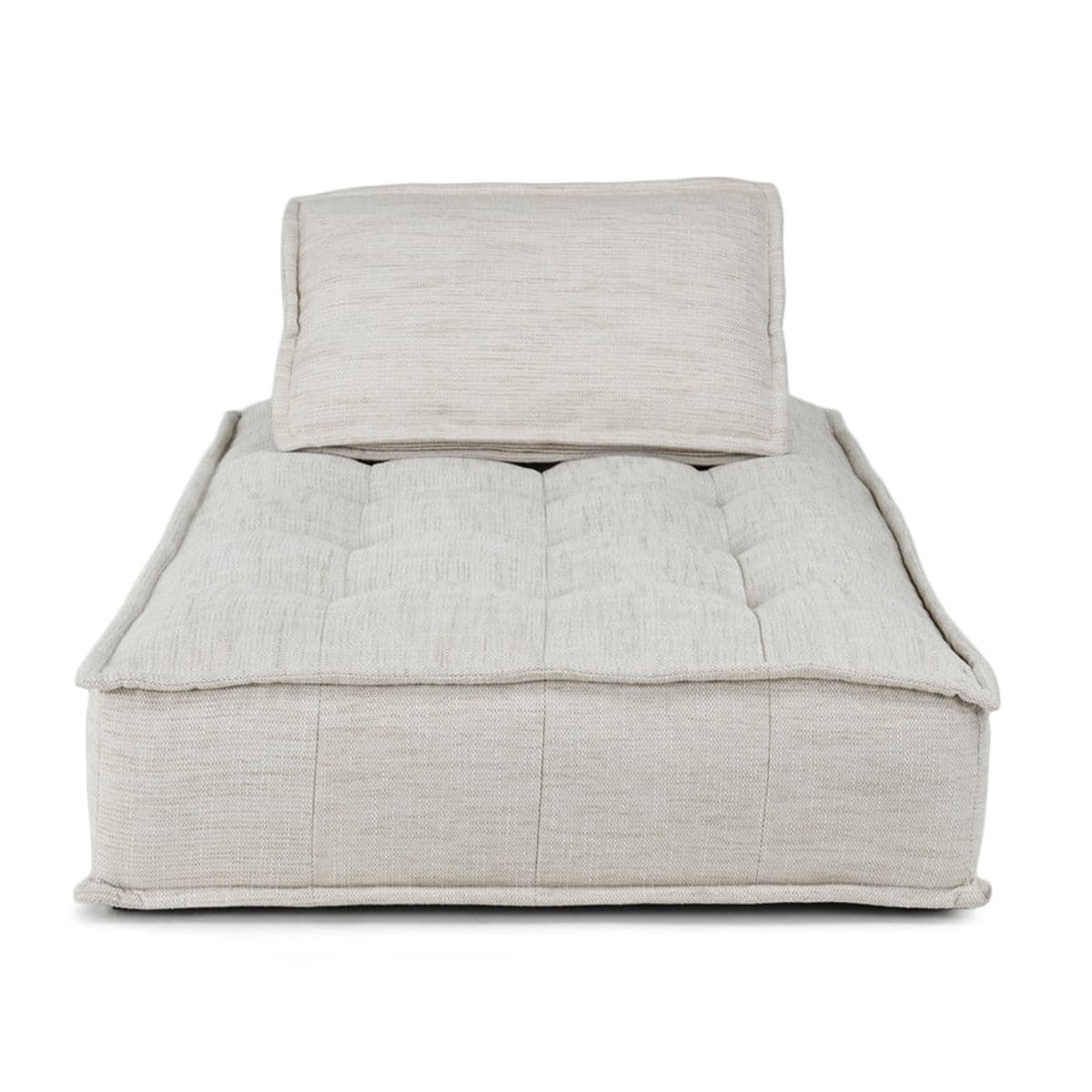 Low Krissa Ivory Chaise Sofa - Thumbnail 3
