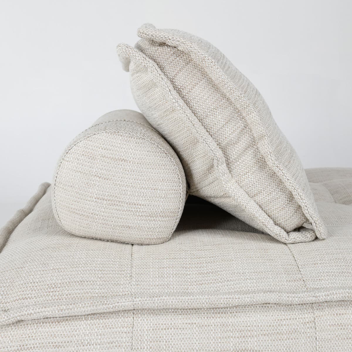 Low Krissa Ivory Chaise Sofa - Thumbnail 6