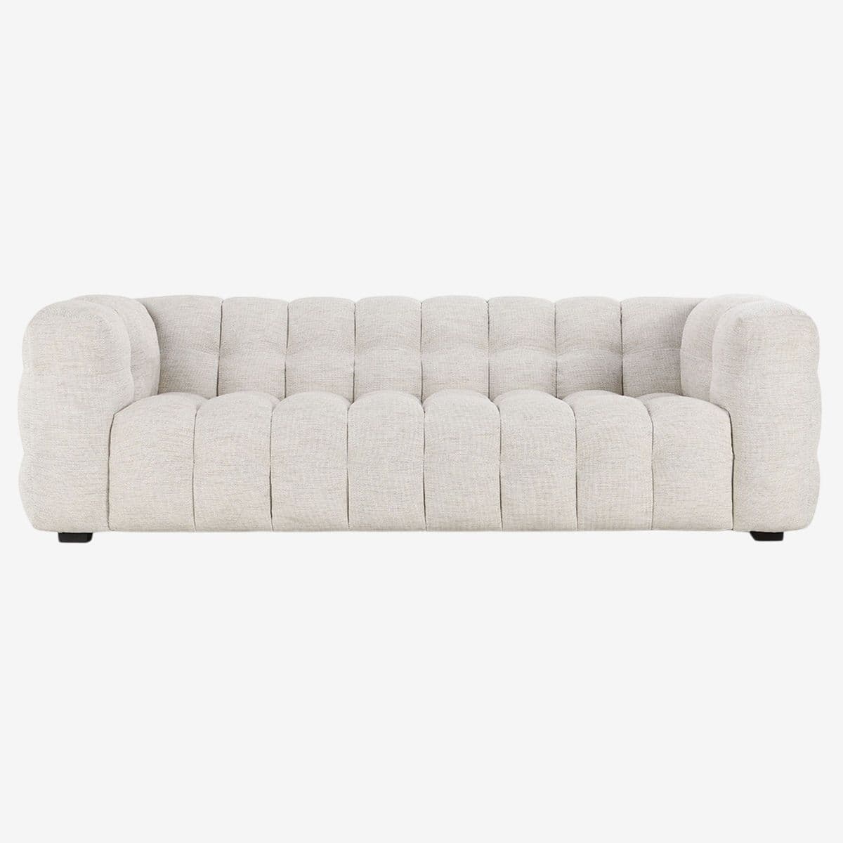 Tufted Off-White Mod Sofa