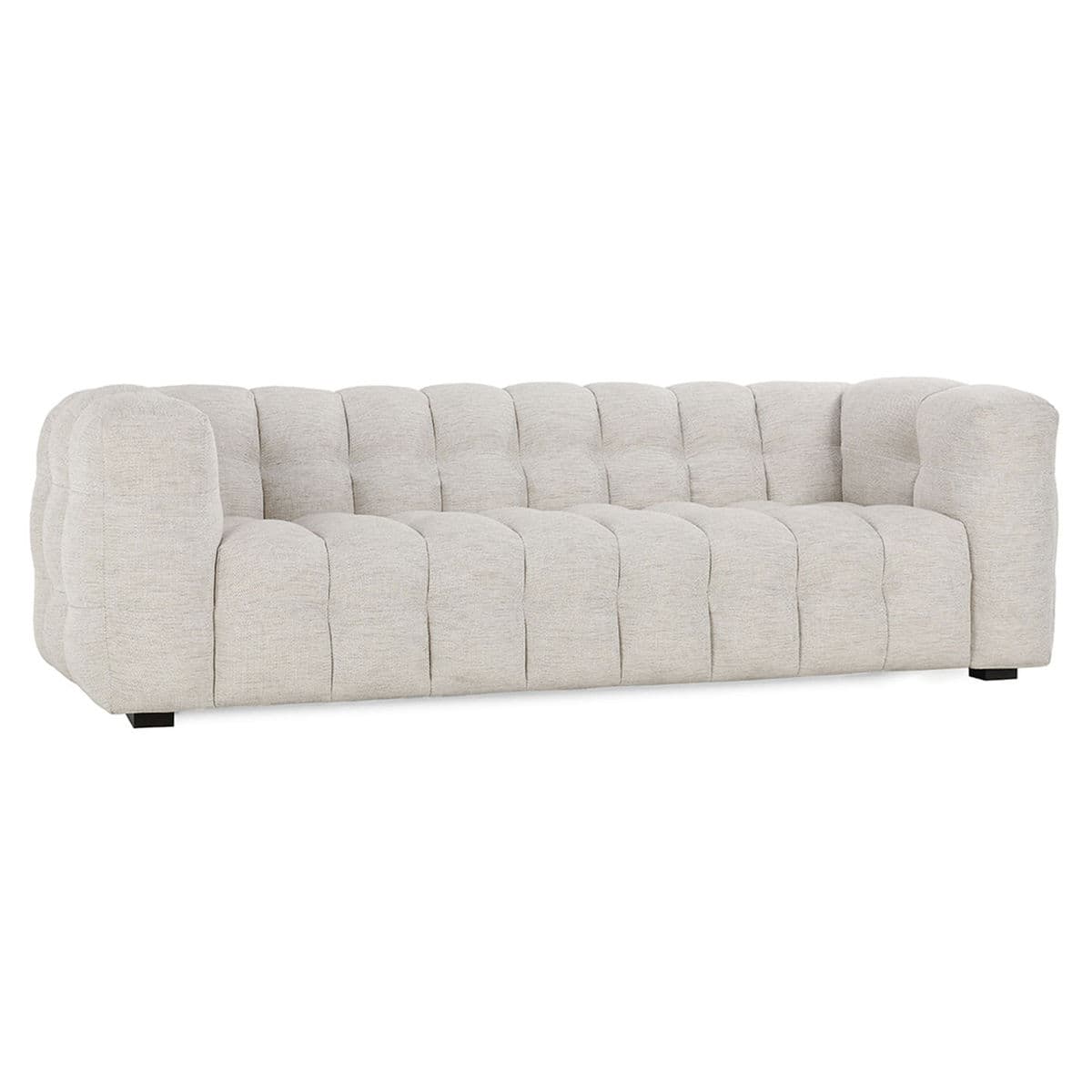 Tufted Off-White Mod Sofa - Thumbnail 3