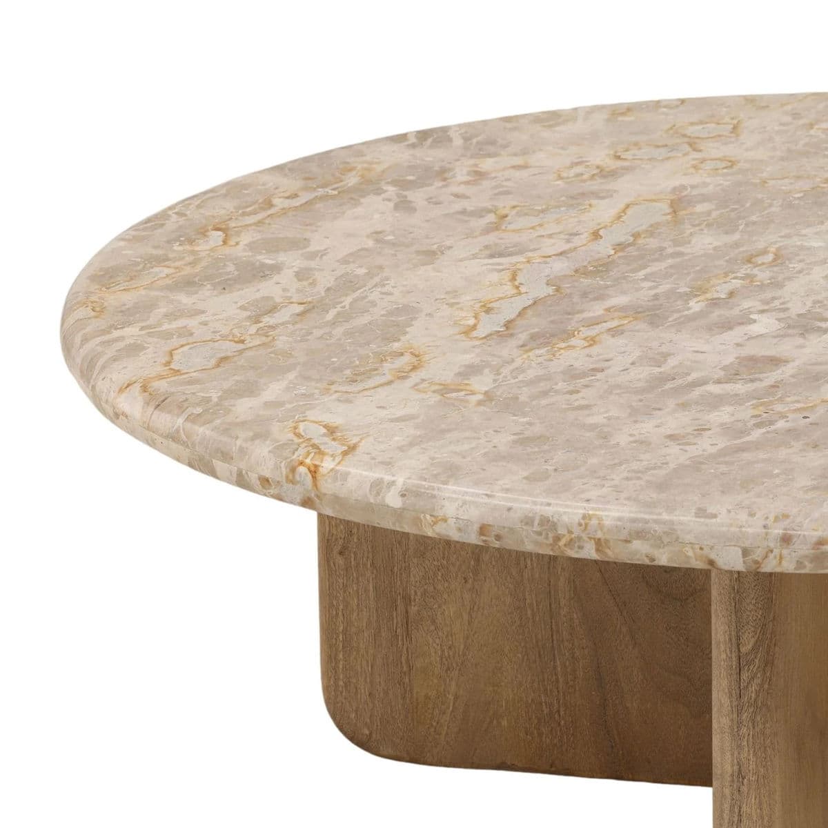 Sand Marble Sculptural Coffee Table - Thumbnail 4