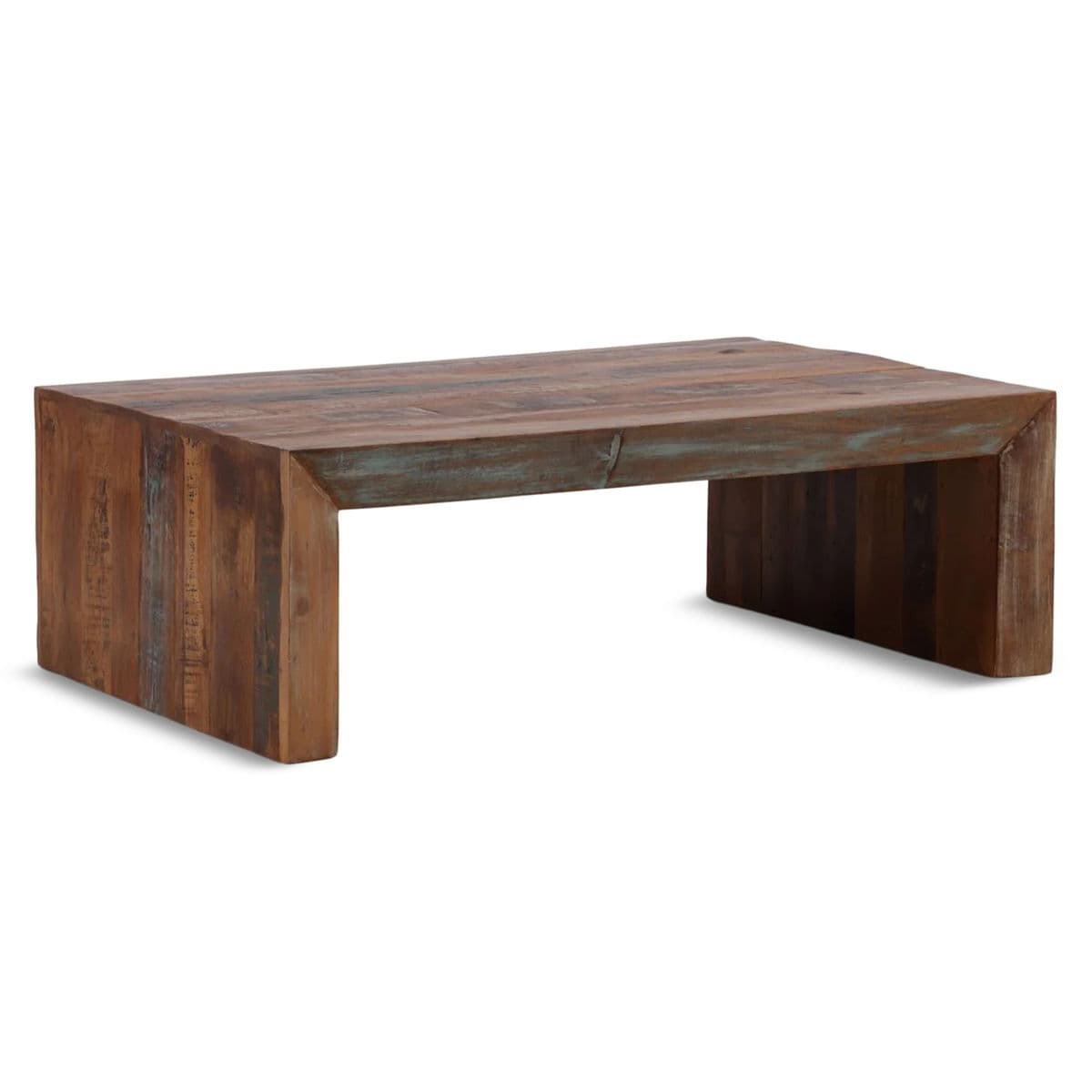 Salvaged Wood Waterfall Coffee Table - Thumbnail 3