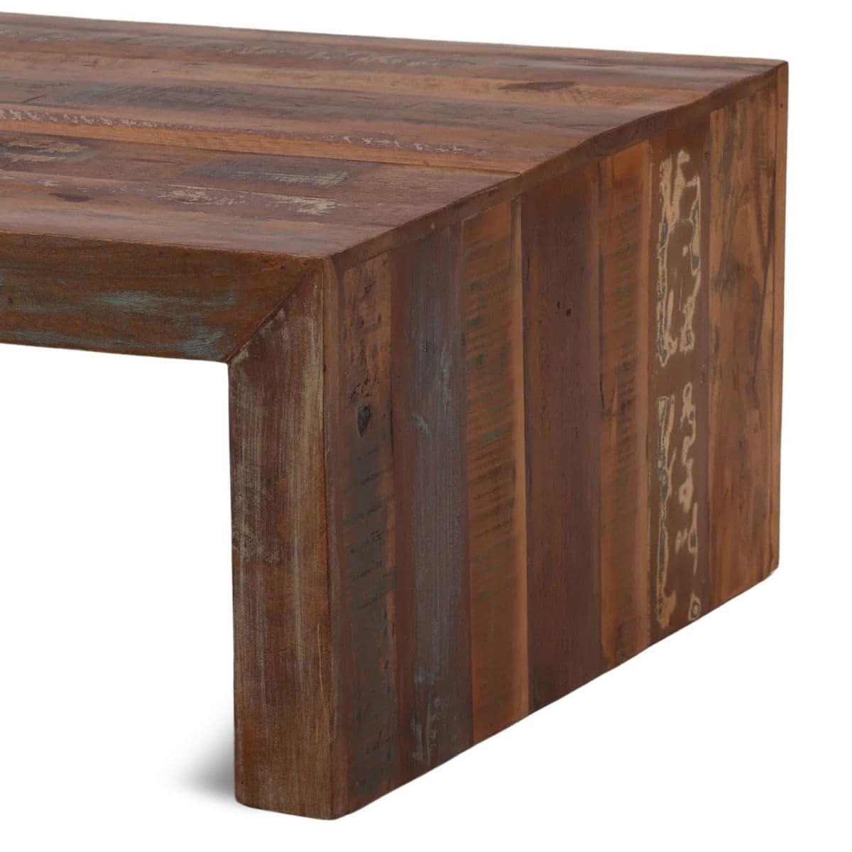 Salvaged Wood Waterfall Coffee Table - Thumbnail 5