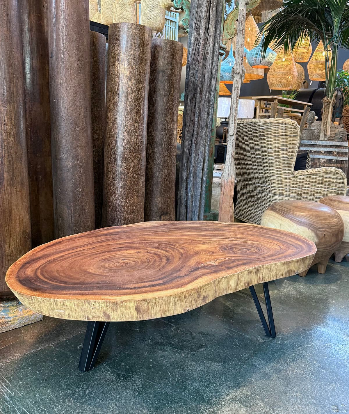 Natural Edge Slab Coffee Table - Thumbnail 7