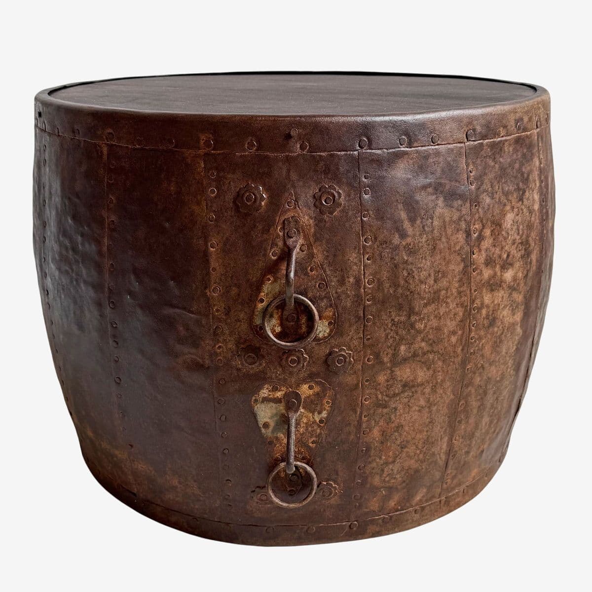 Vintage Iron Barrel Table