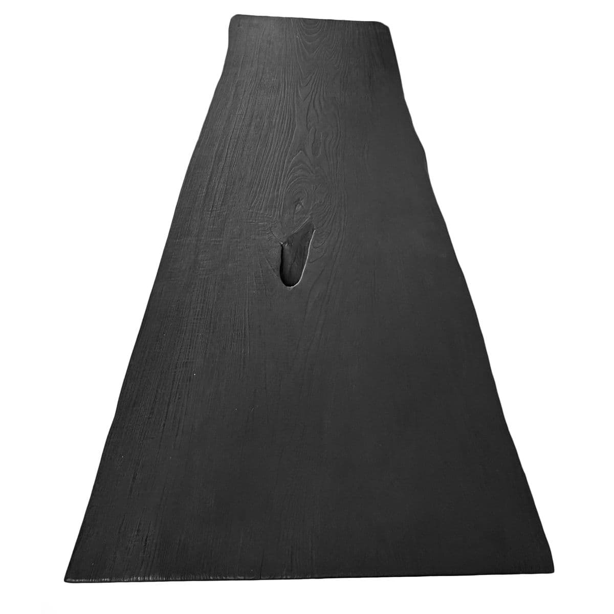 Black Slab Ball Leg Coffee Table Bench - Thumbnail 6