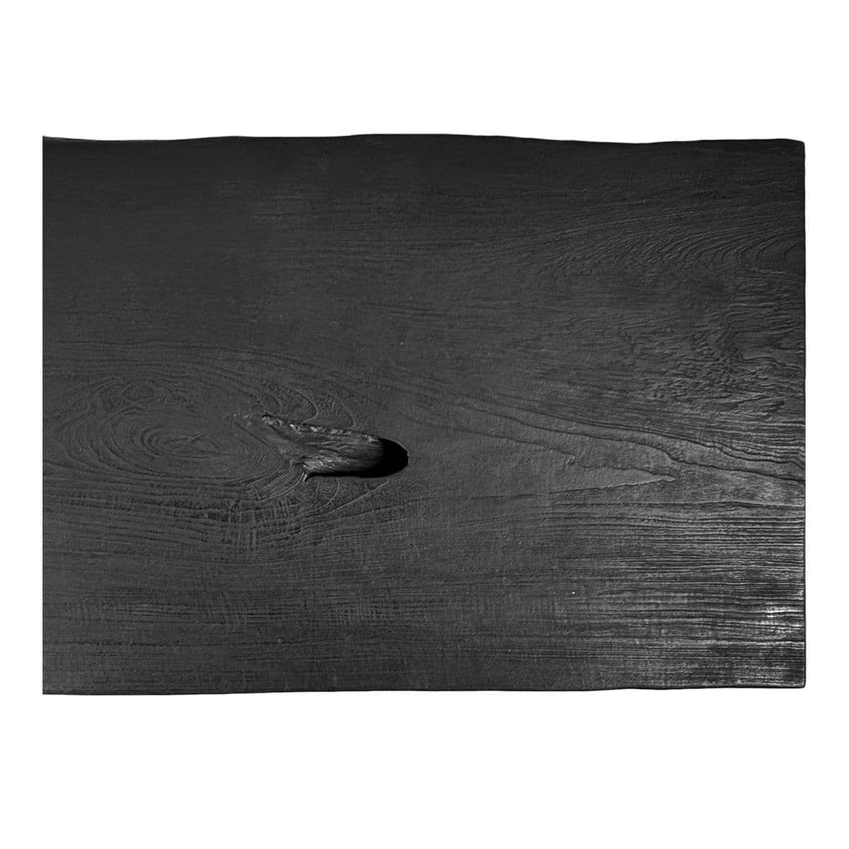 Black Slab Ball Leg Coffee Table Bench - Thumbnail 8