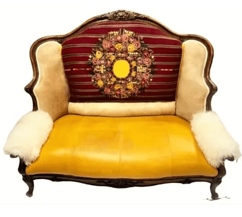Late 19th Cenury French Settee - Image 1