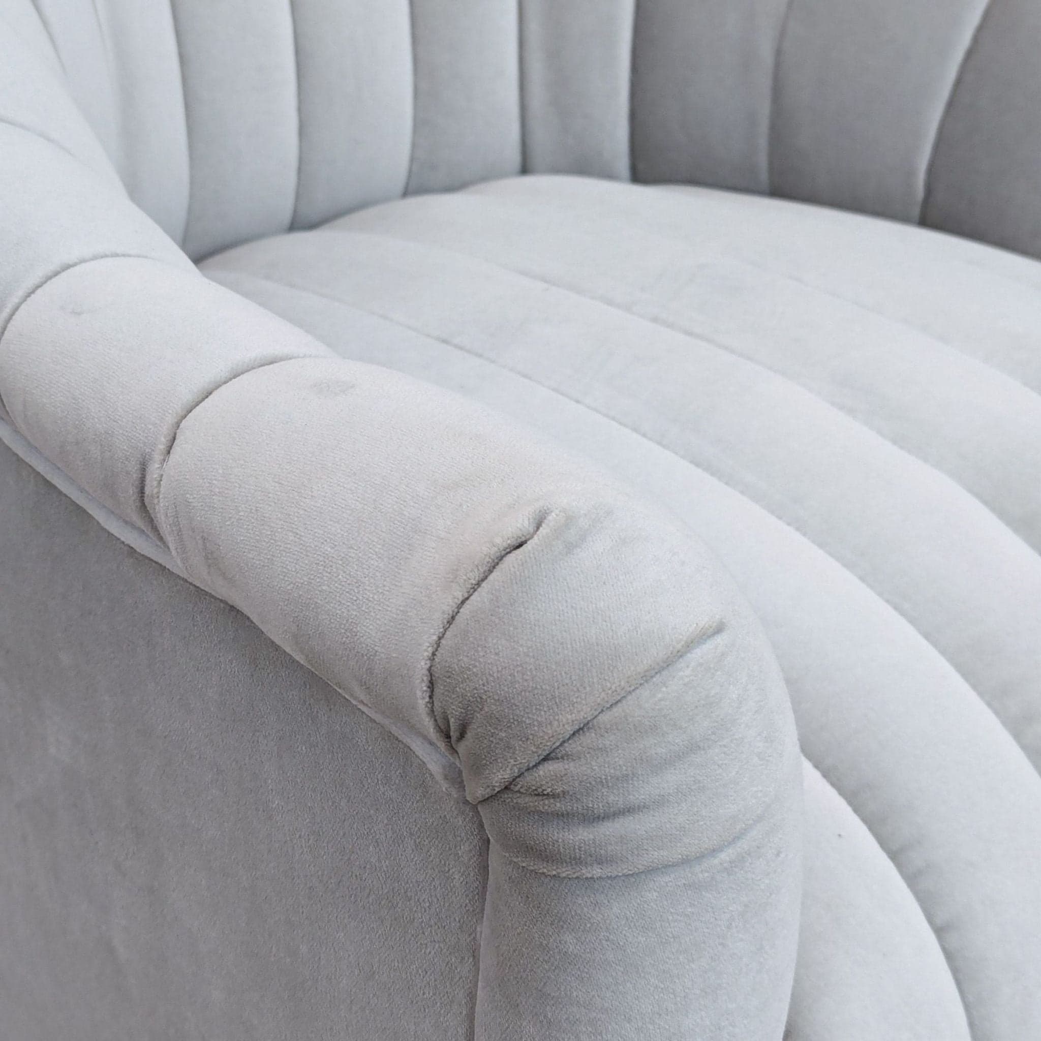 Springsteen Modern Velvet Swivel Chair by Anteriors Home - Thumbnail 6