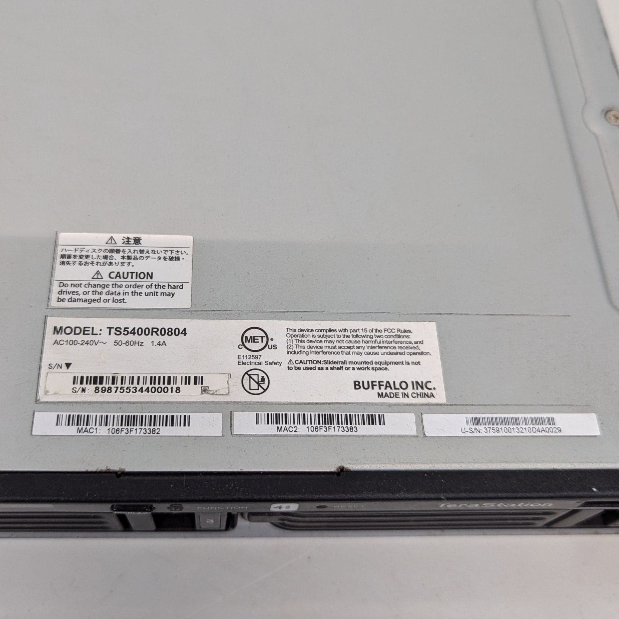 Buffalo Technology Terastation TS5400 NAS - Thumbnail 2