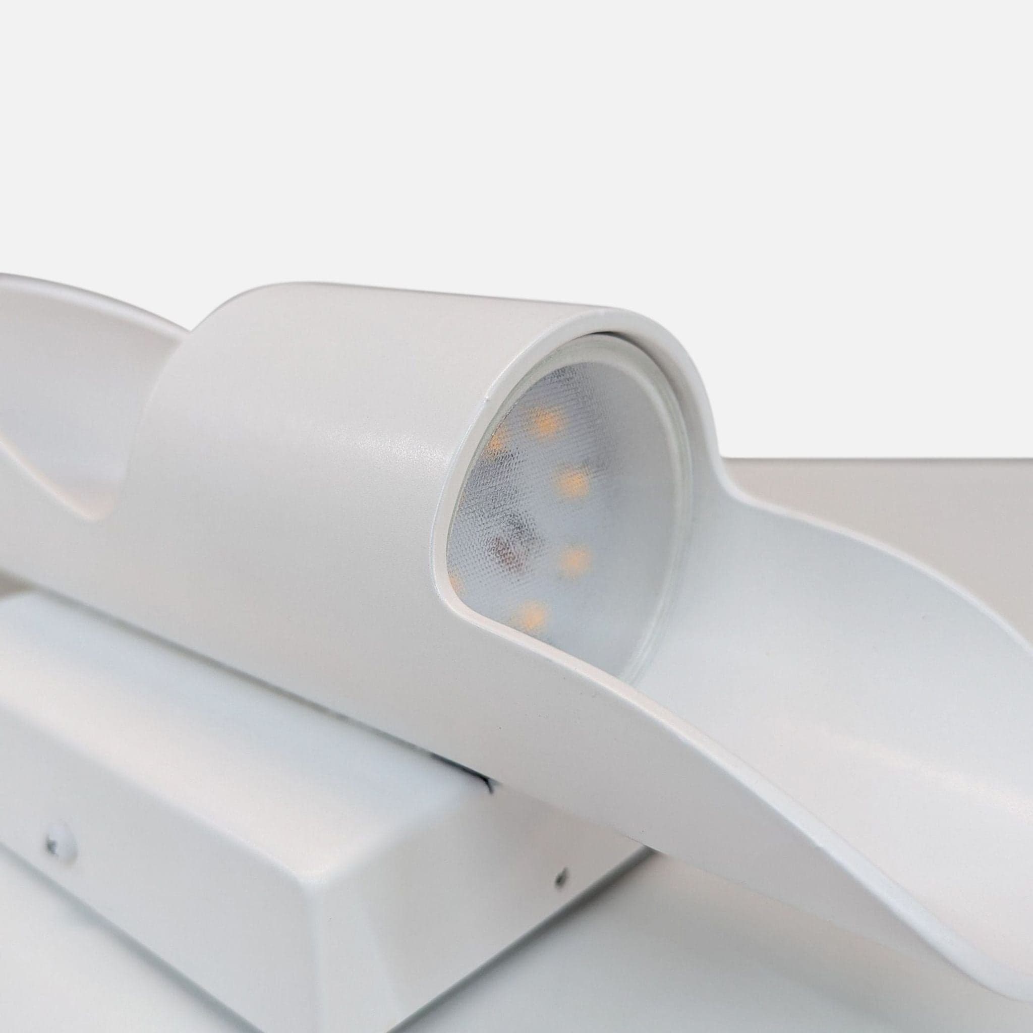 Sleek Modern White LED Wall Sconce Light Fixture - Thumbnail 2