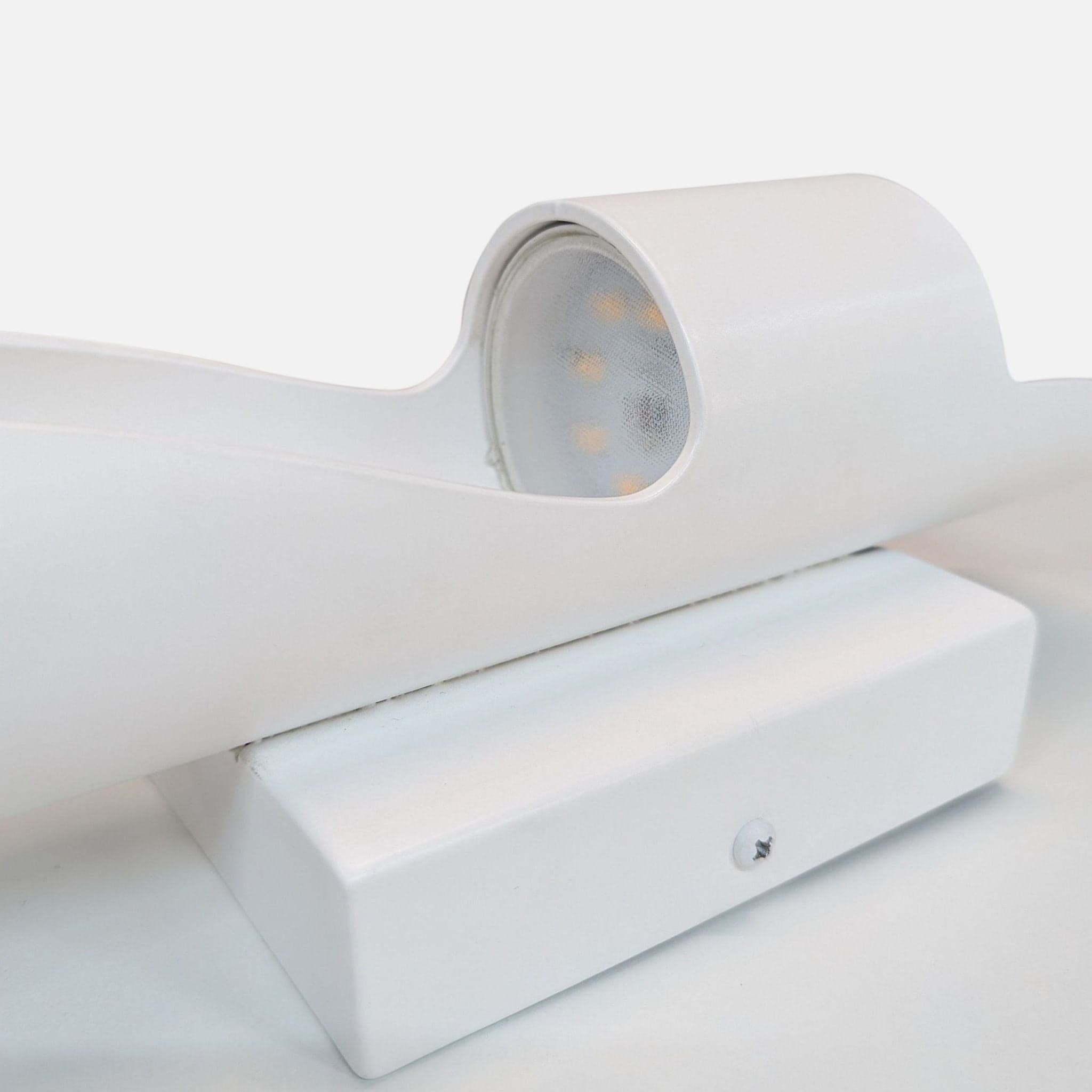 Sleek Modern White LED Wall Sconce Light Fixture - Thumbnail 3