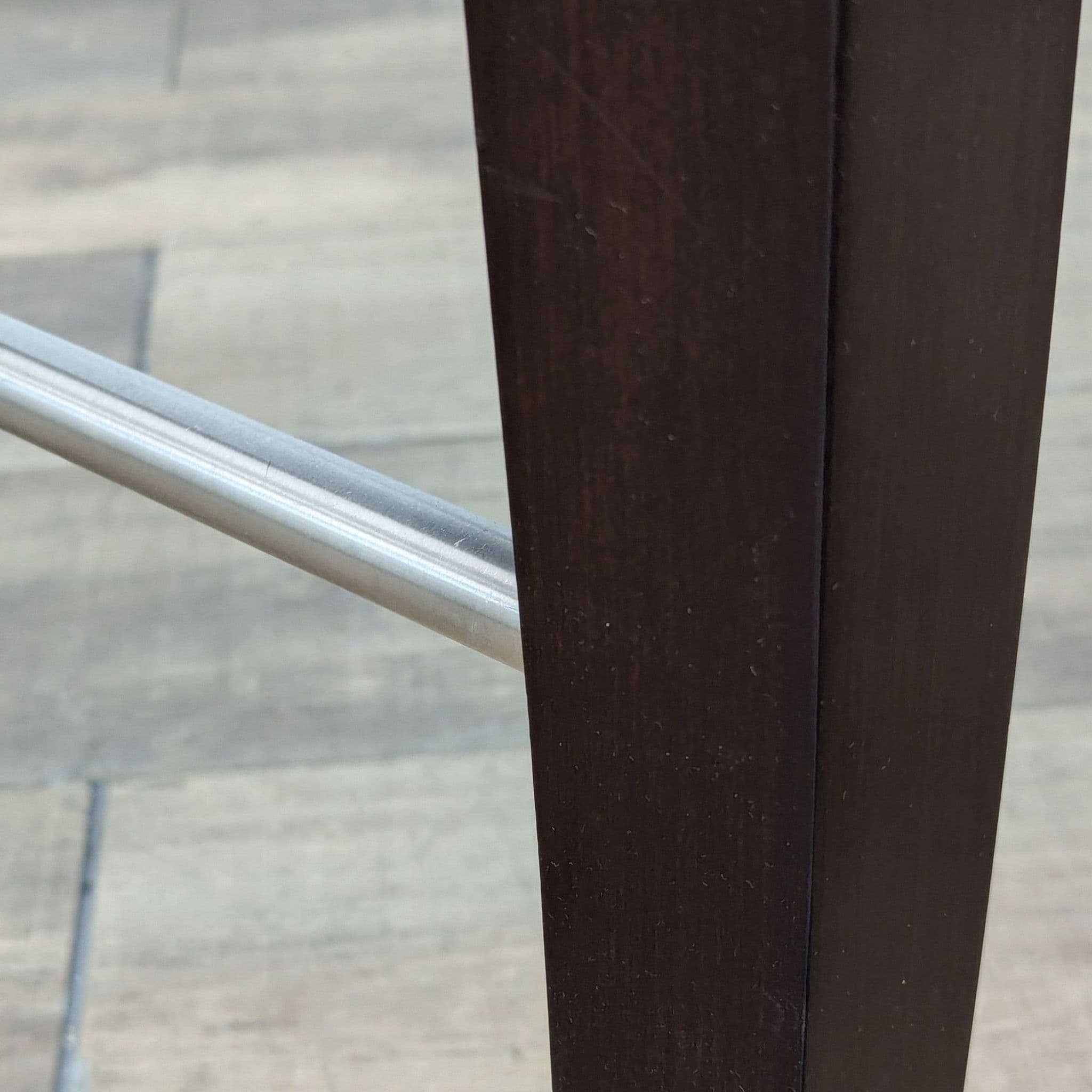 Berman Rosetti Grid Swivel Leather Bar Stool - Thumbnail 8