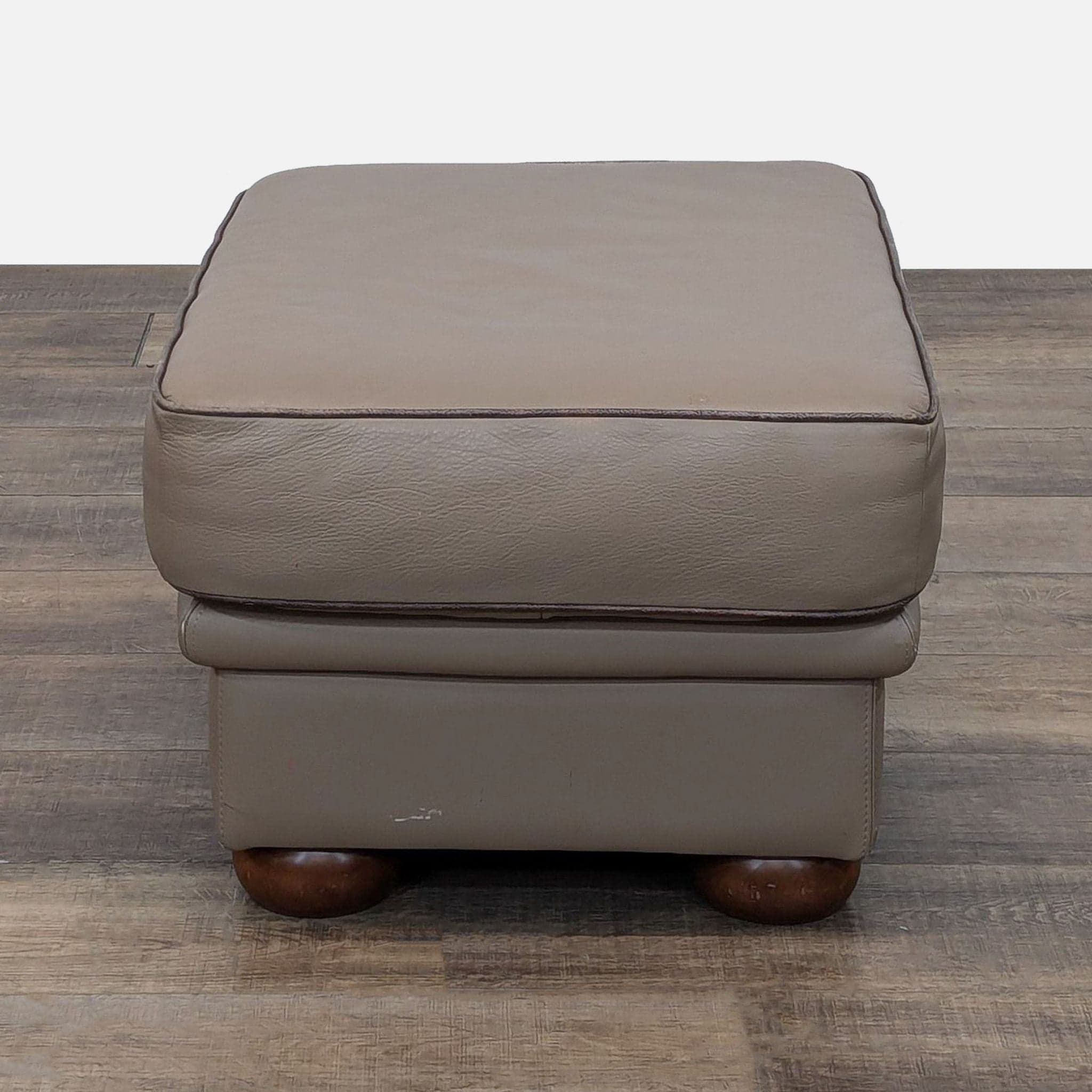 Leather Ottoman - Thumbnail 7