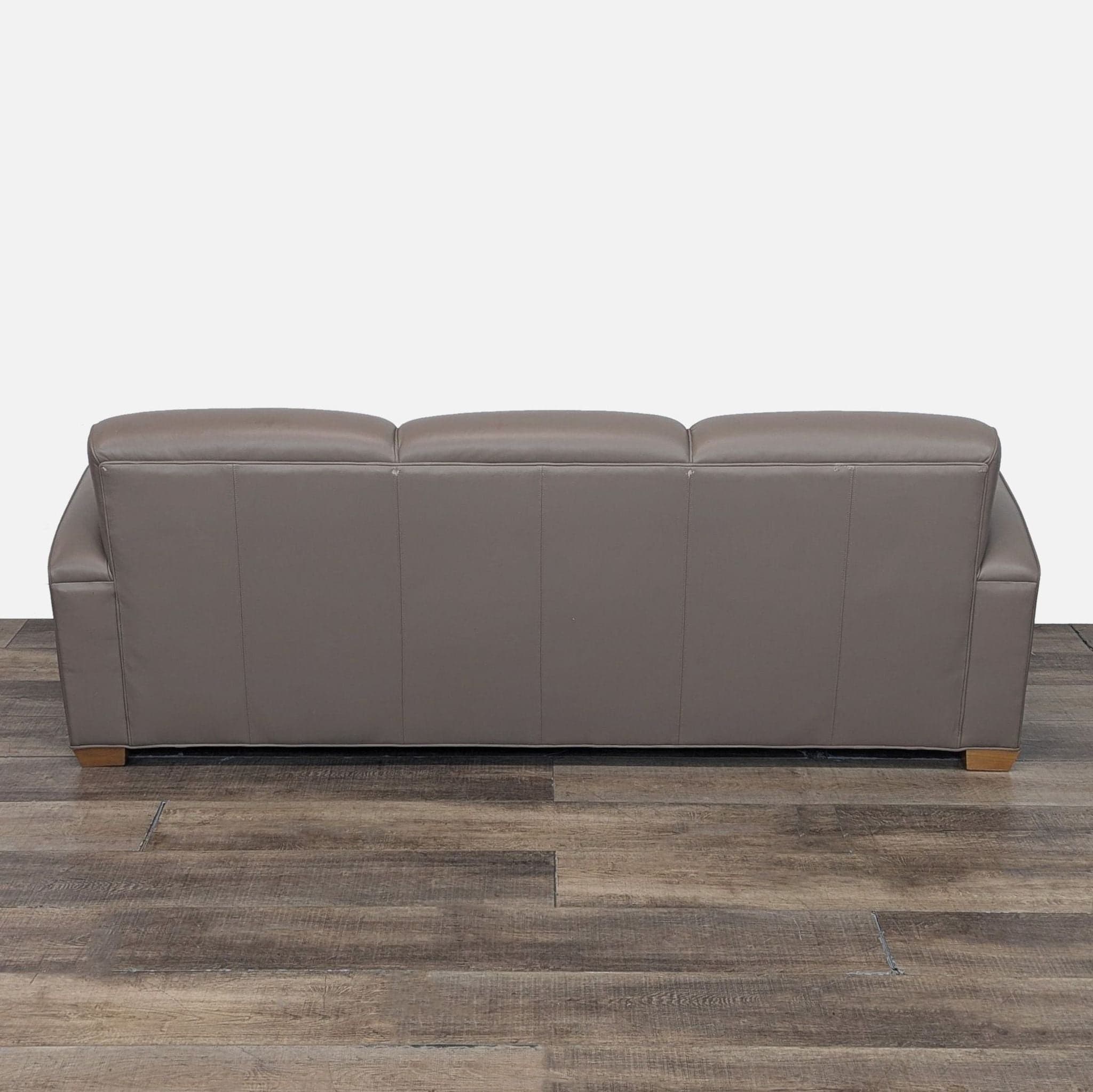 Custom 3-Seat Leather Sofa - Thumbnail 3
