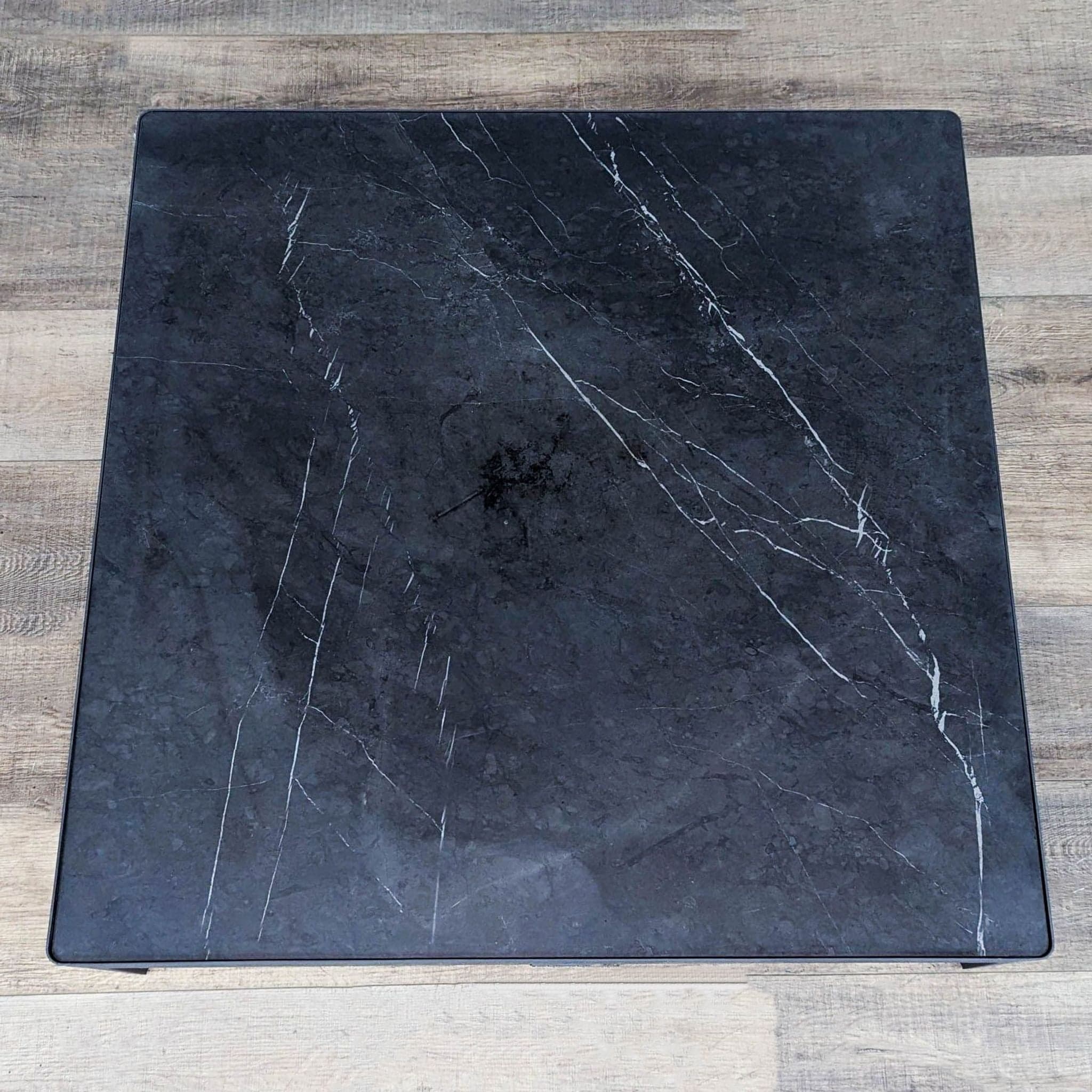 Gloster Grid 41” Ceramic Top Modern Outdoor Coffee Table - Thumbnail 3