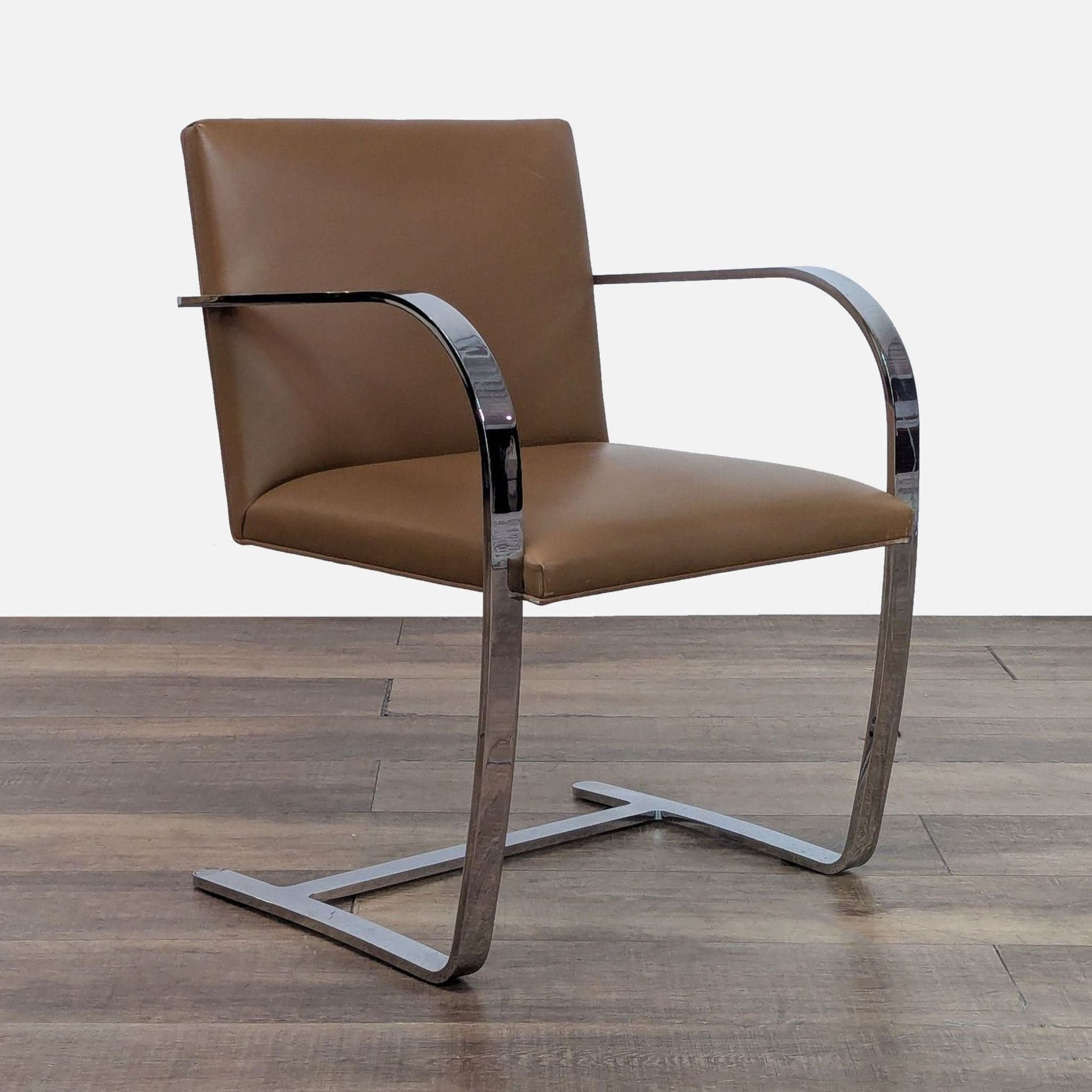 Knoll Brno Modern Leather Chair by Mies van der Rohe - Thumbnail 8