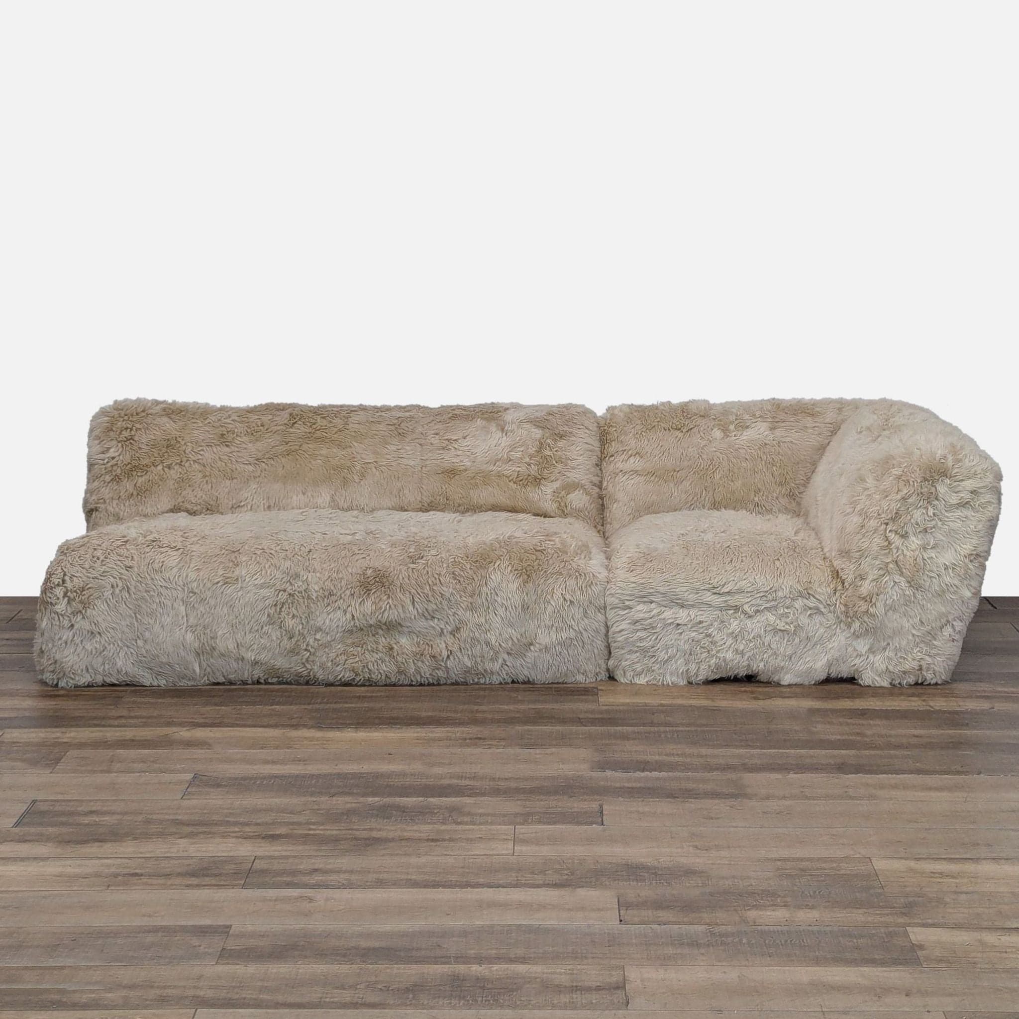 Restoration Hardware Yeti Sheepskin Sectional - Image 1