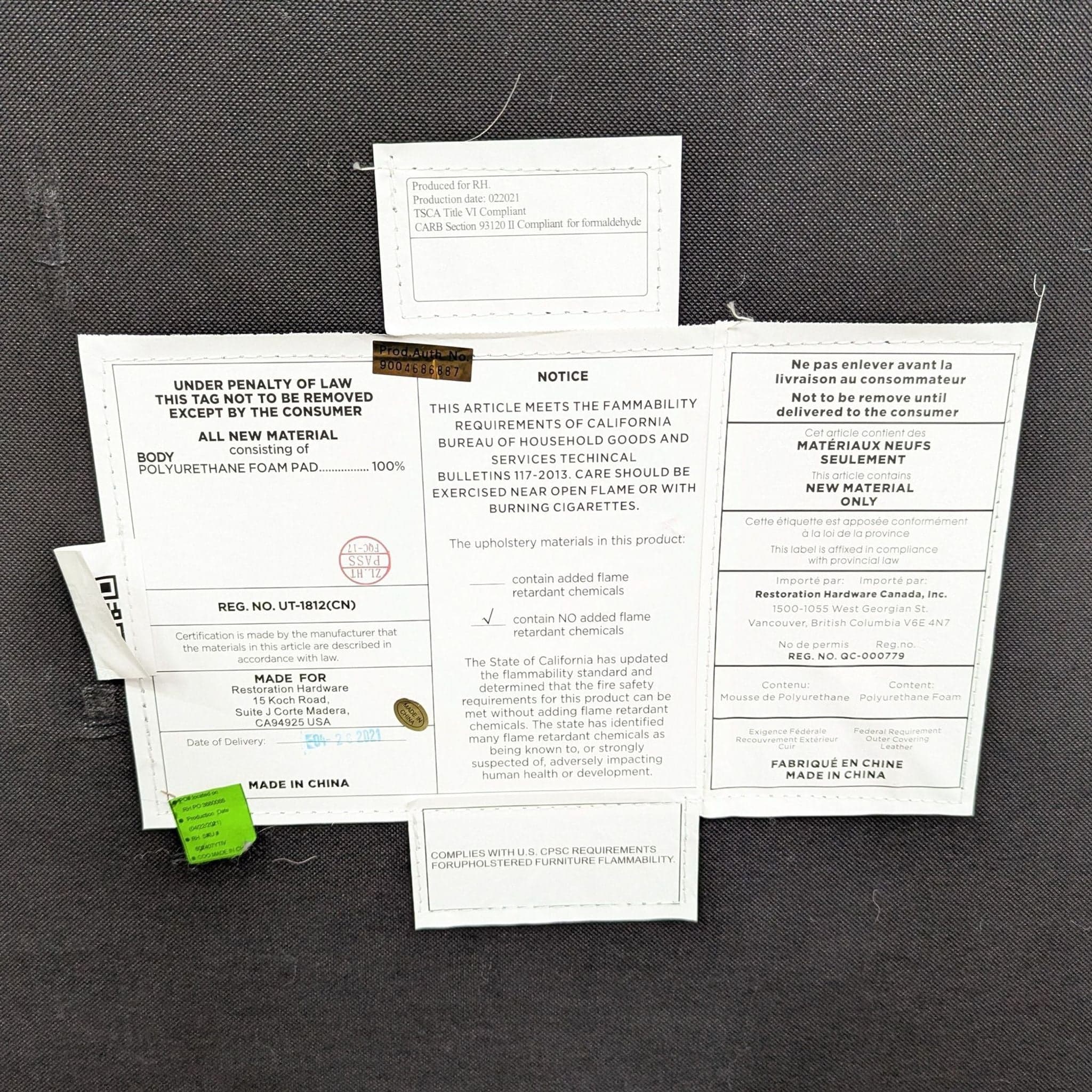 Restoration Hardware Yeti Sheepskin Sectional - Thumbnail 7