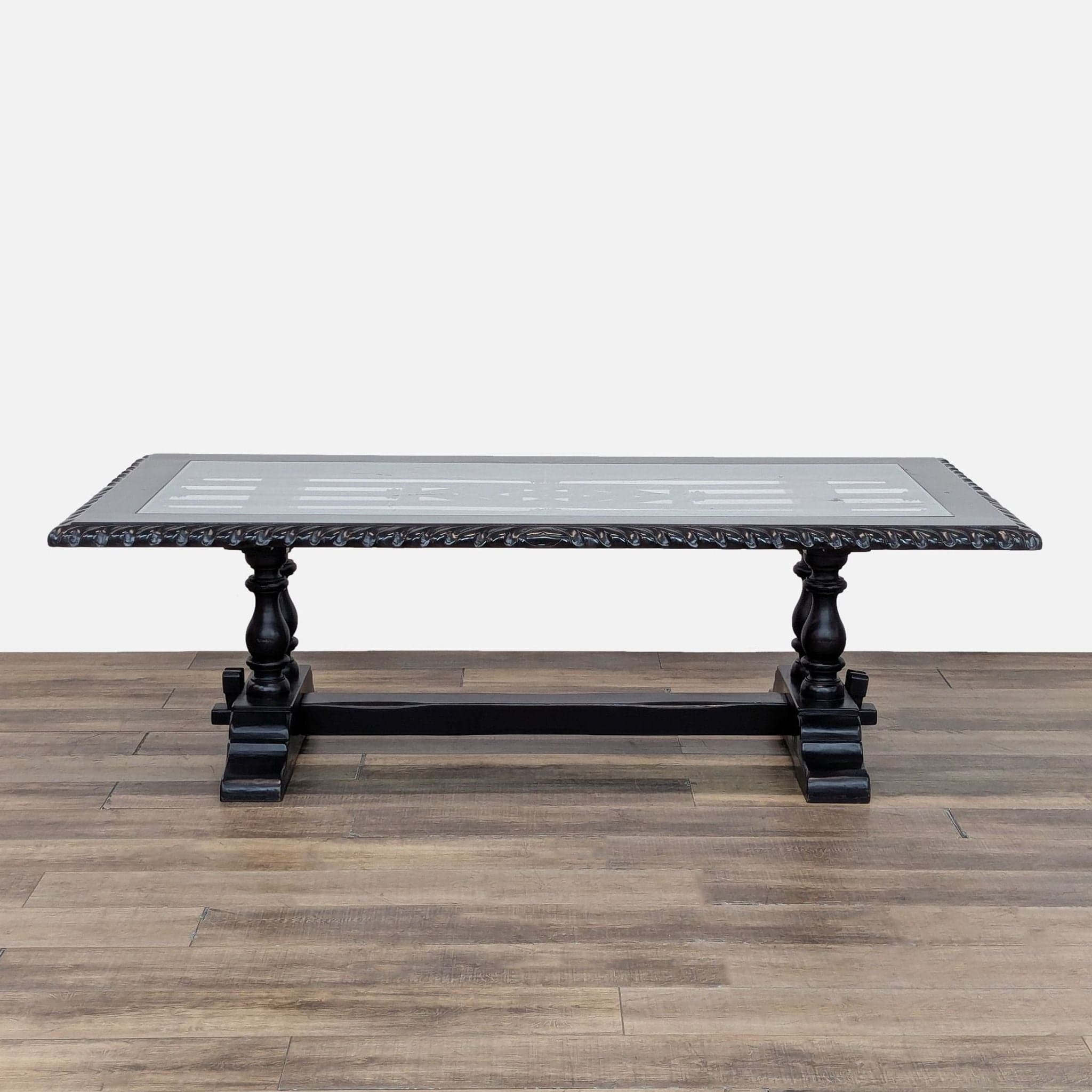 Peruvian Glass Top Dining Table - Image 1