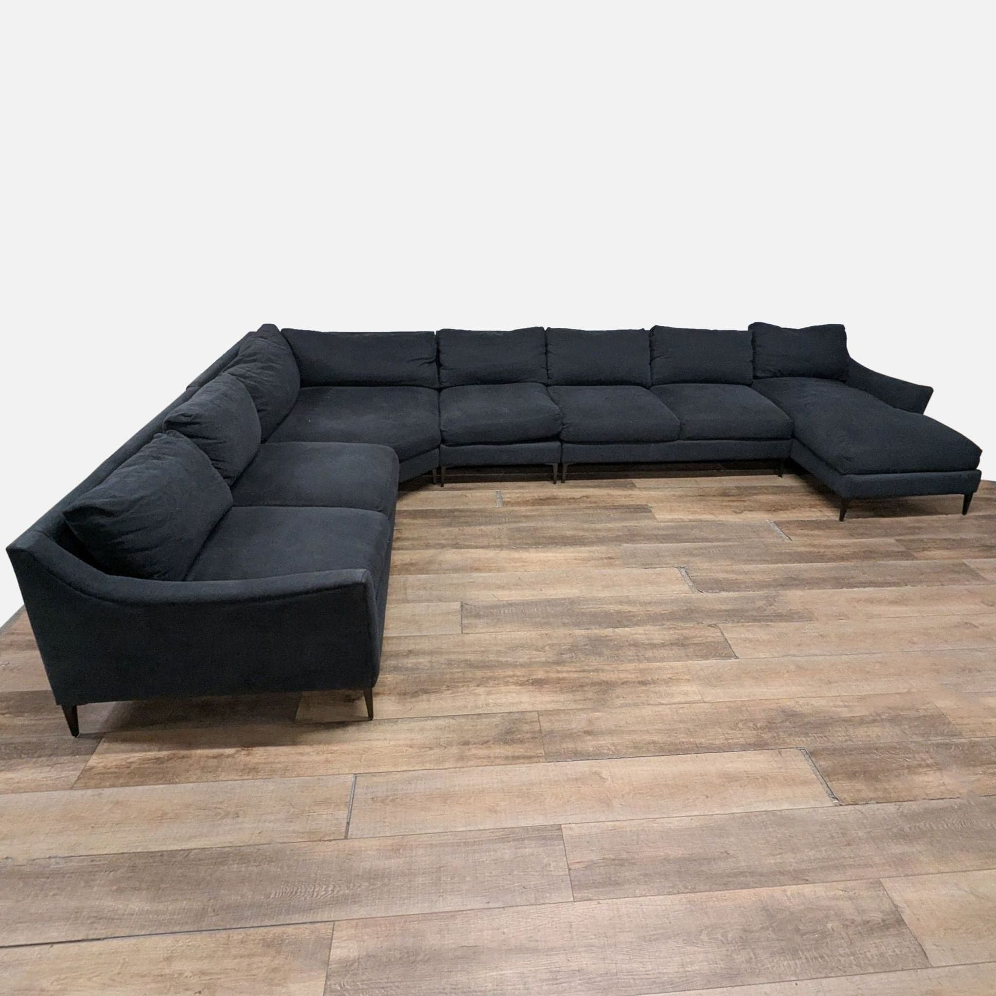 Jonathan Louis Large Modern Sectional Sofa with Chaise - Image 1