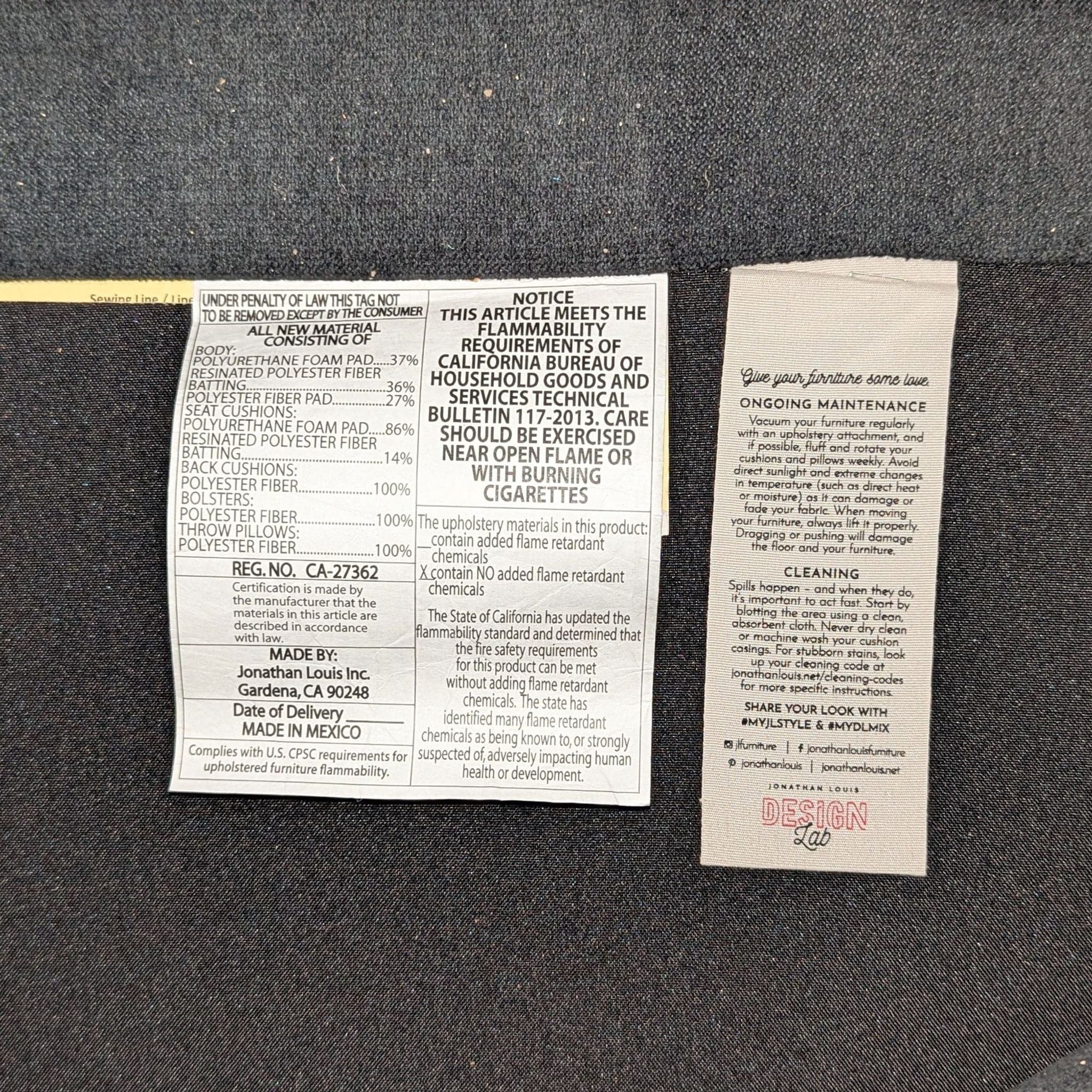 Jonathan Louis Large Modern Sectional Sofa with Chaise - Thumbnail 7