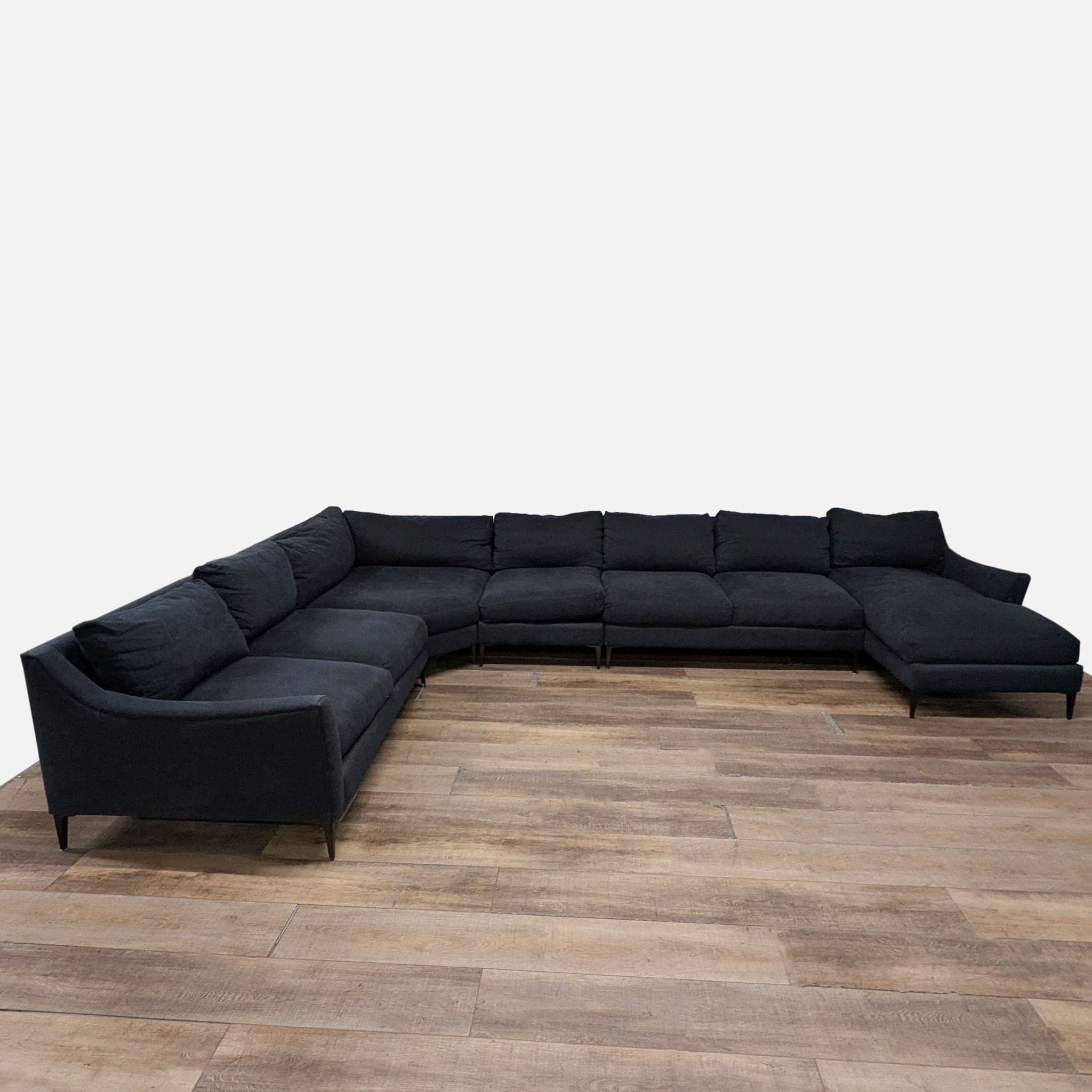 Jonathan Louis Large Modern Sectional Sofa with Chaise - Thumbnail 8
