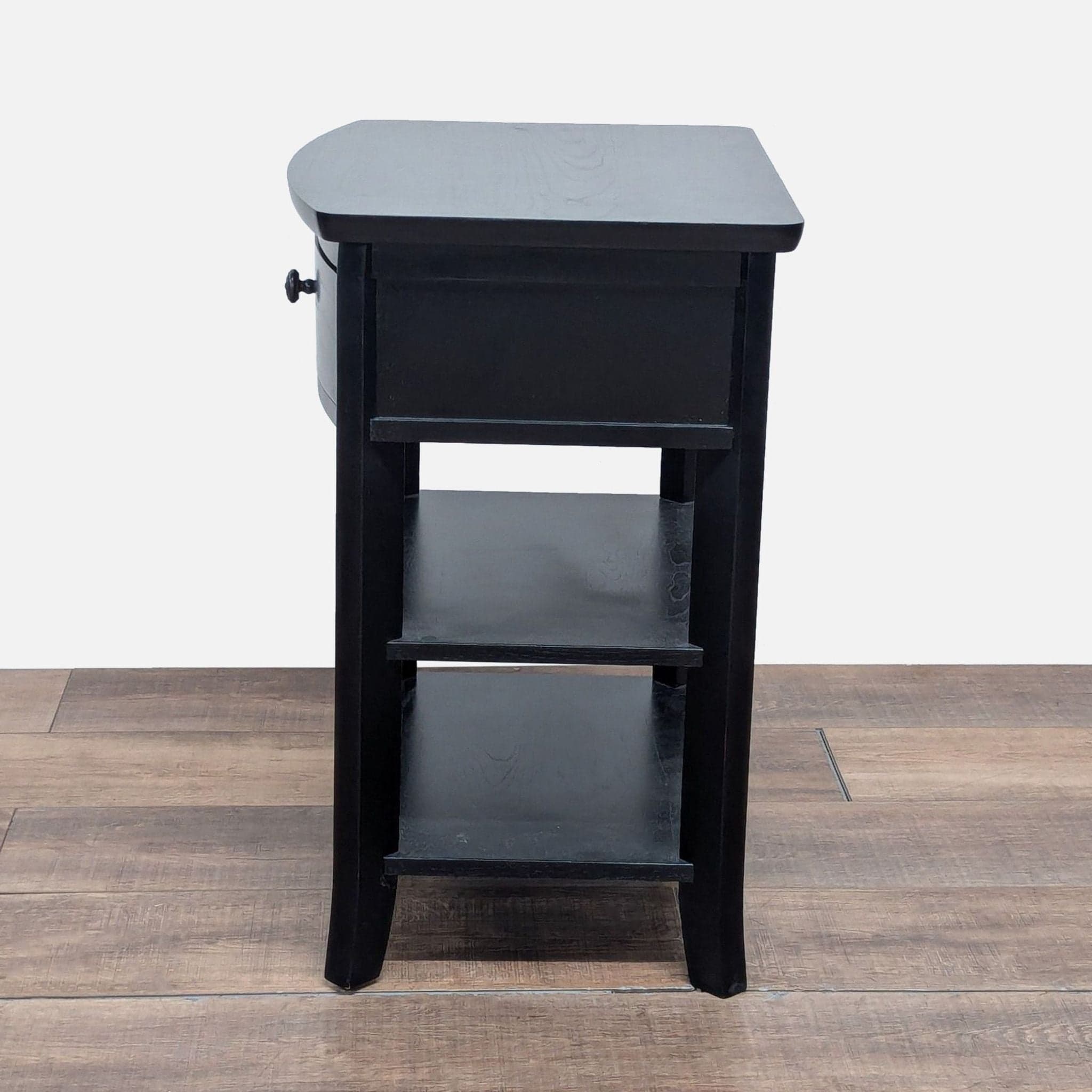 Pottery Barn One Drawer Nightstand with Shelves - Thumbnail 4