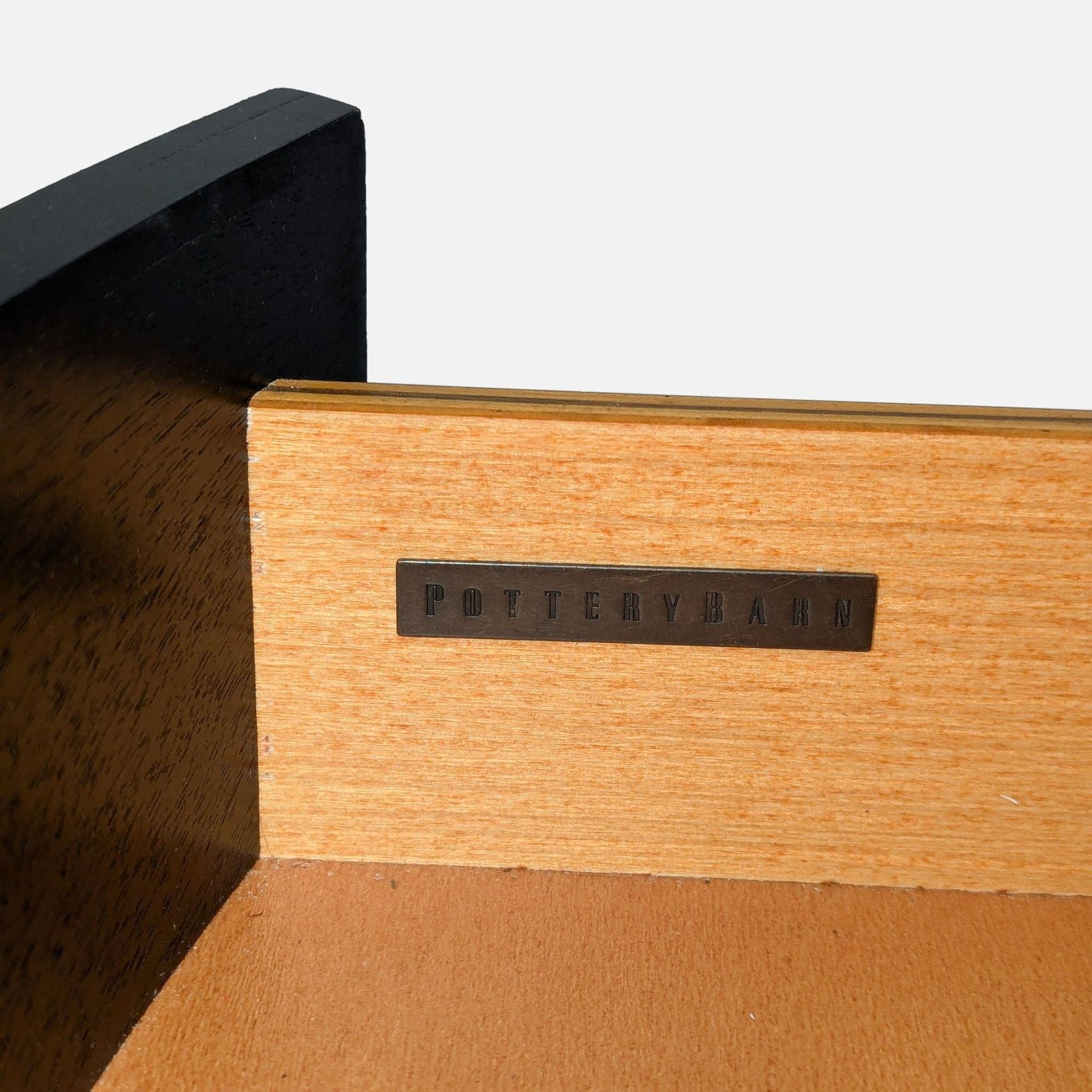 Pottery Barn One Drawer Nightstand with Shelves - Thumbnail 6