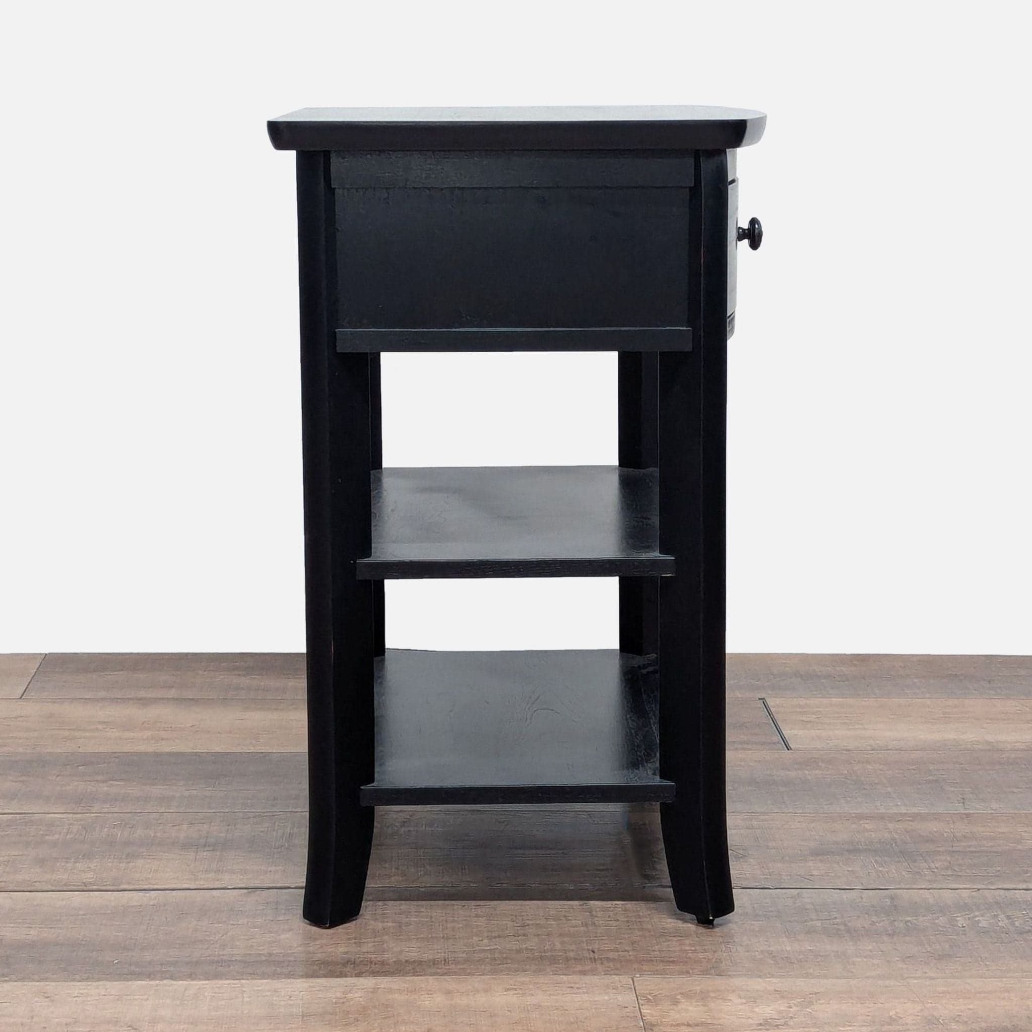 Pottery Barn One Drawer Nightstand with Shelves - Thumbnail 9