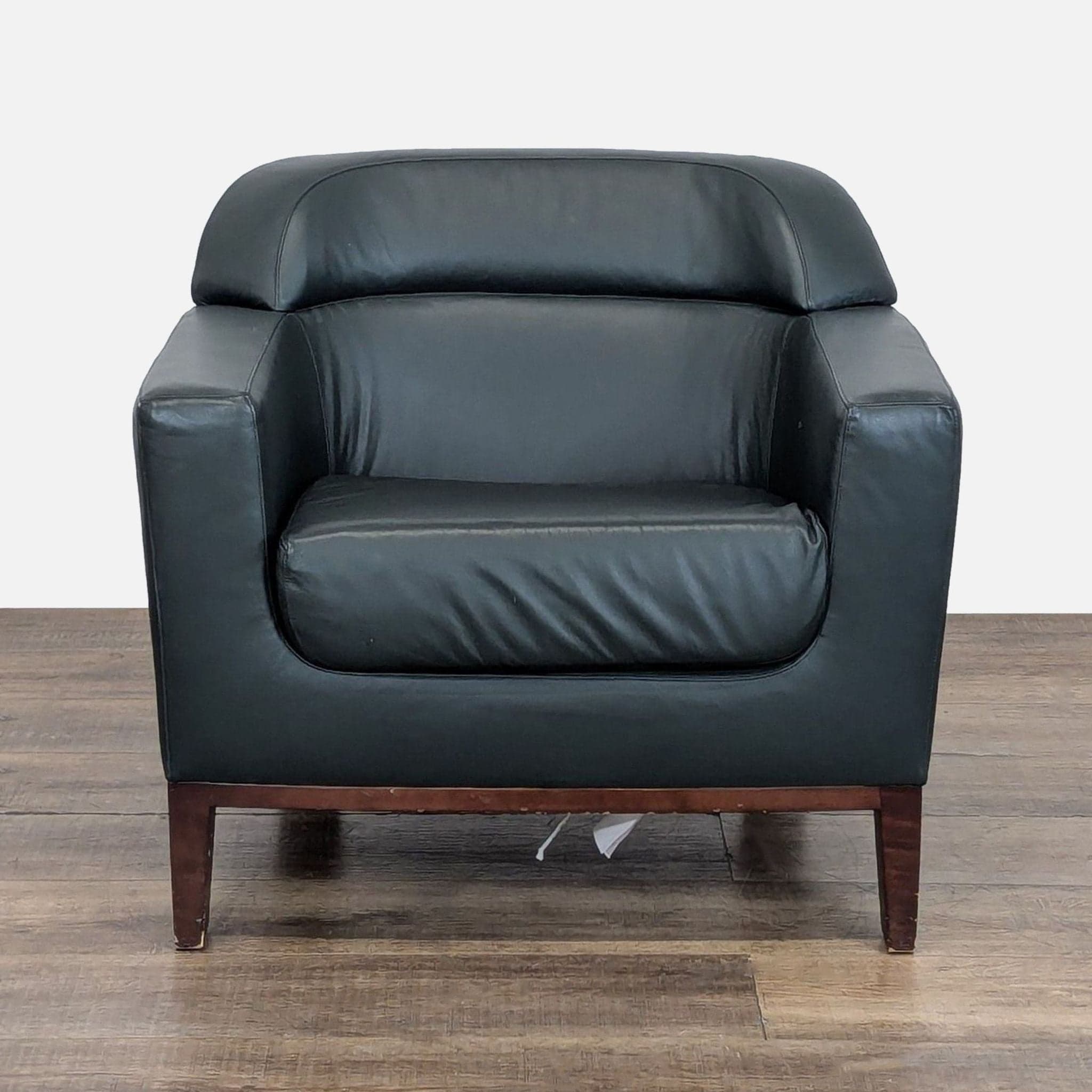 Bernhardt Transitional Leather Club Chair - Image 1