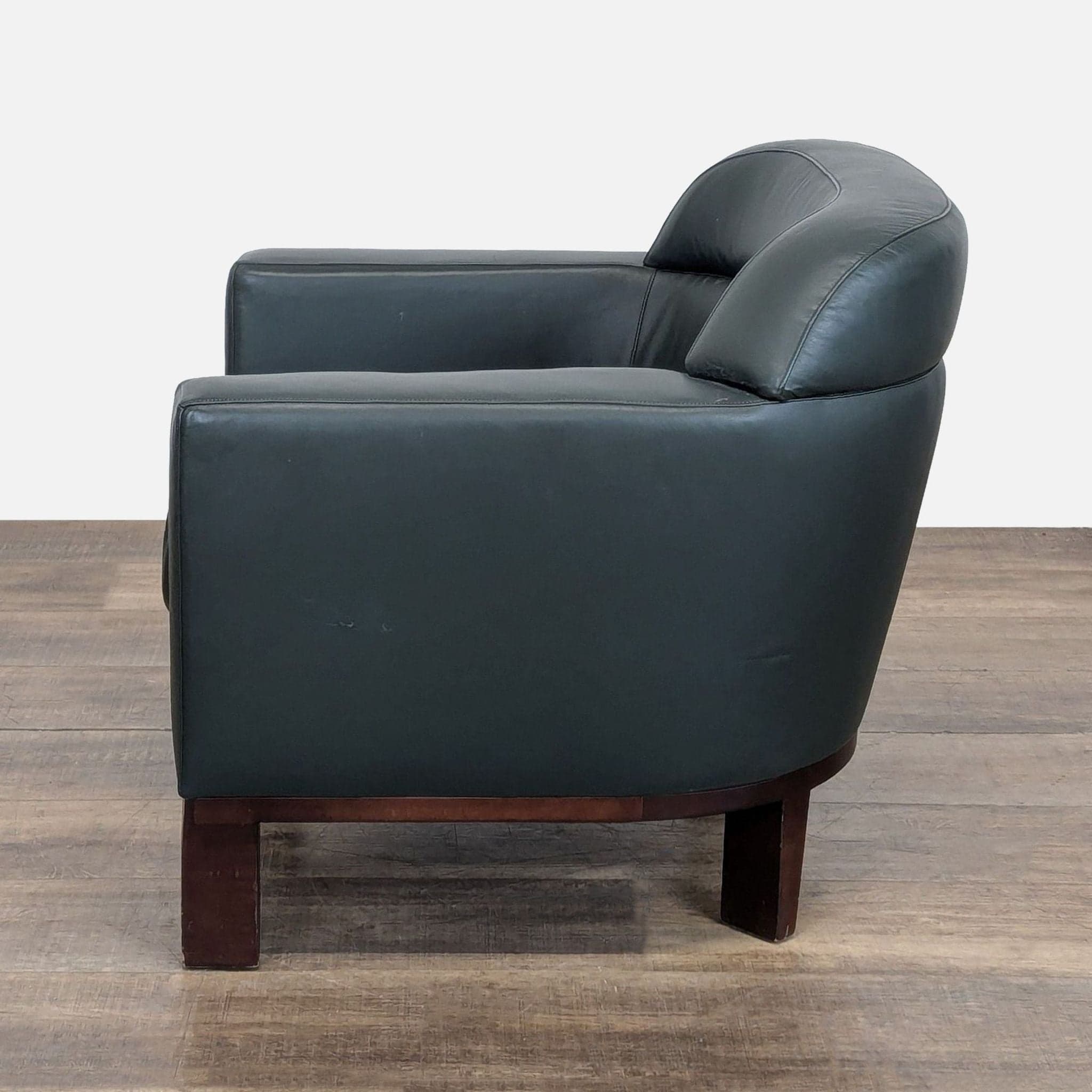 Bernhardt Transitional Leather Club Chair - Thumbnail 5